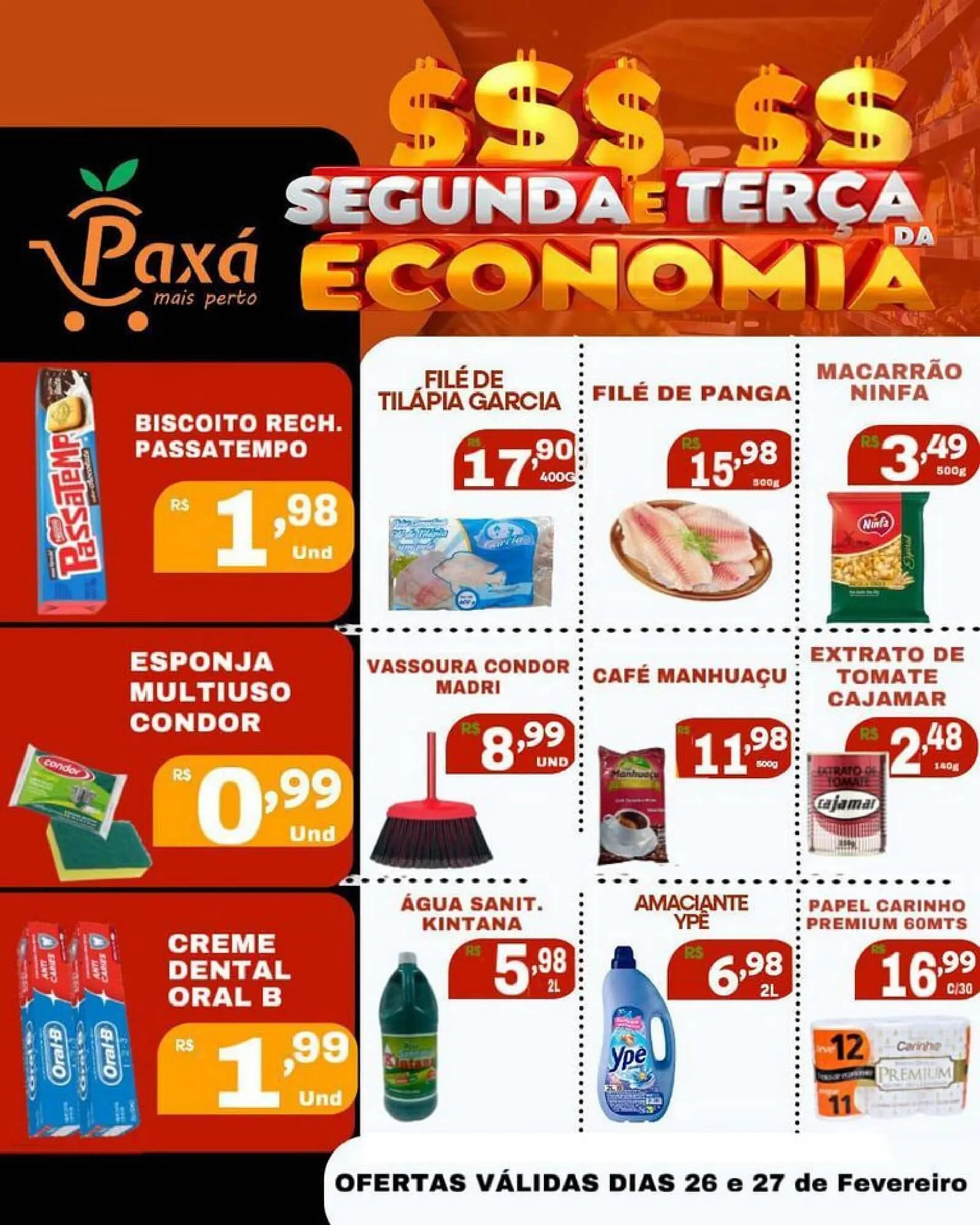 Encarte de Catálogo Paxá Supermercados 26 de fevereiro até 27 de fevereiro 2024 - Pagina 