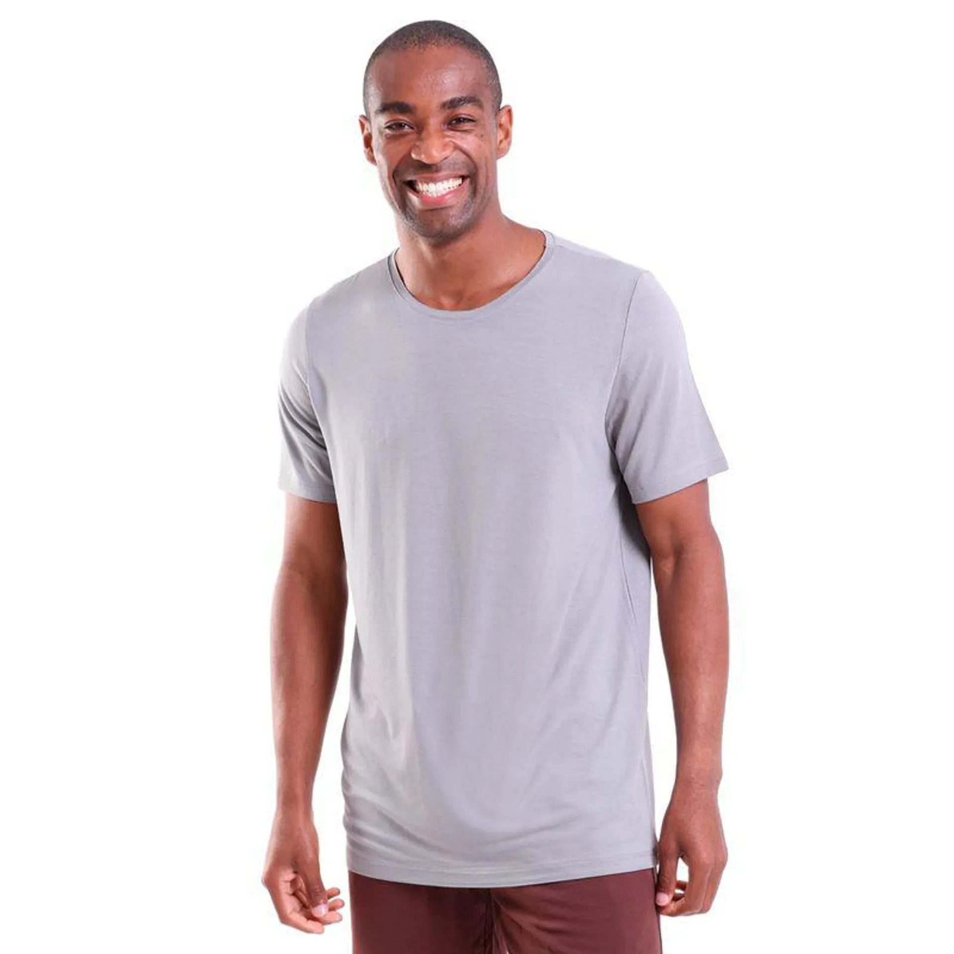 Camiseta Masculina Manga Curta Oversized Trendz Cinza