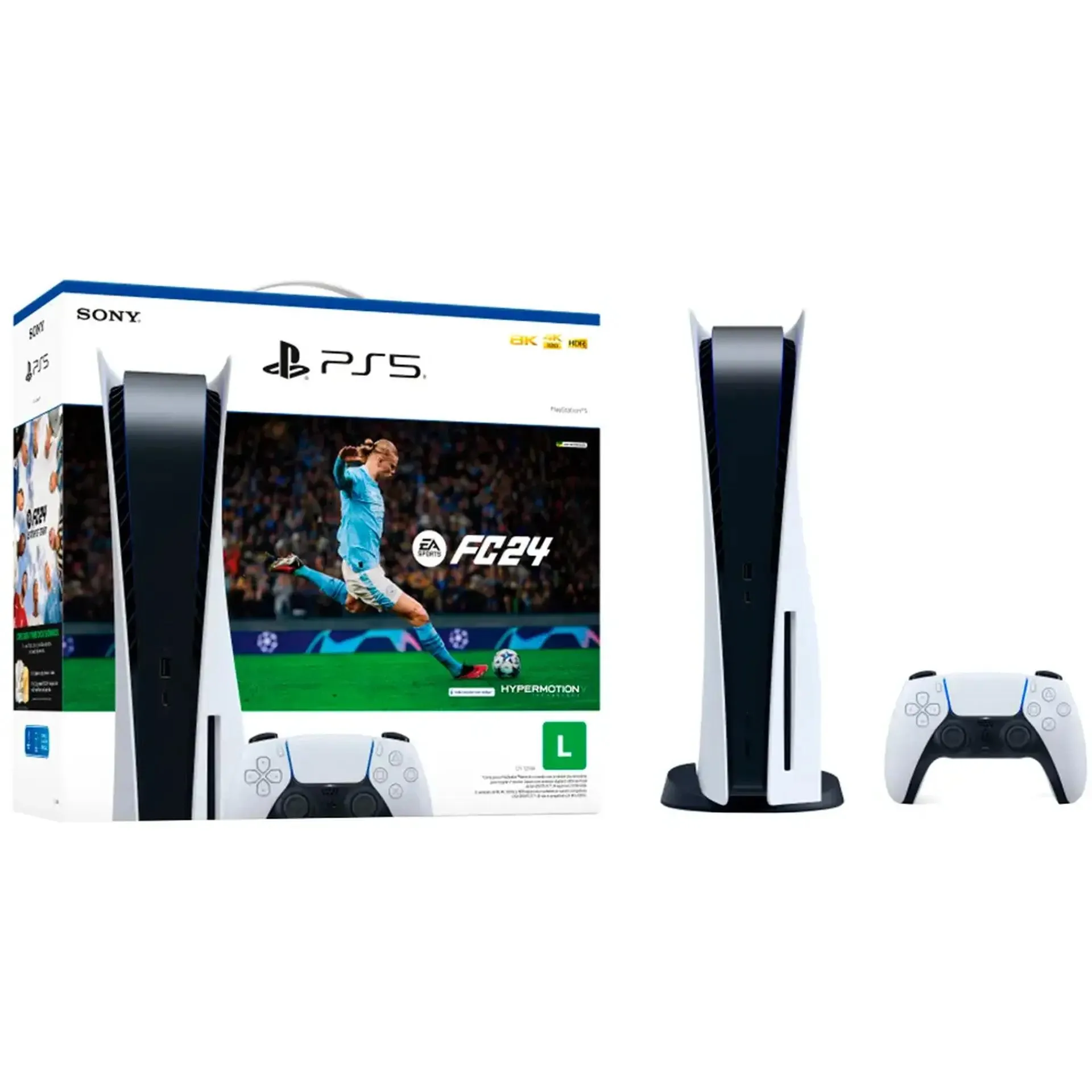 Console Playstation 5 Standard Edition 825GB SSD + FIFA 24 - Branco - Bivolt