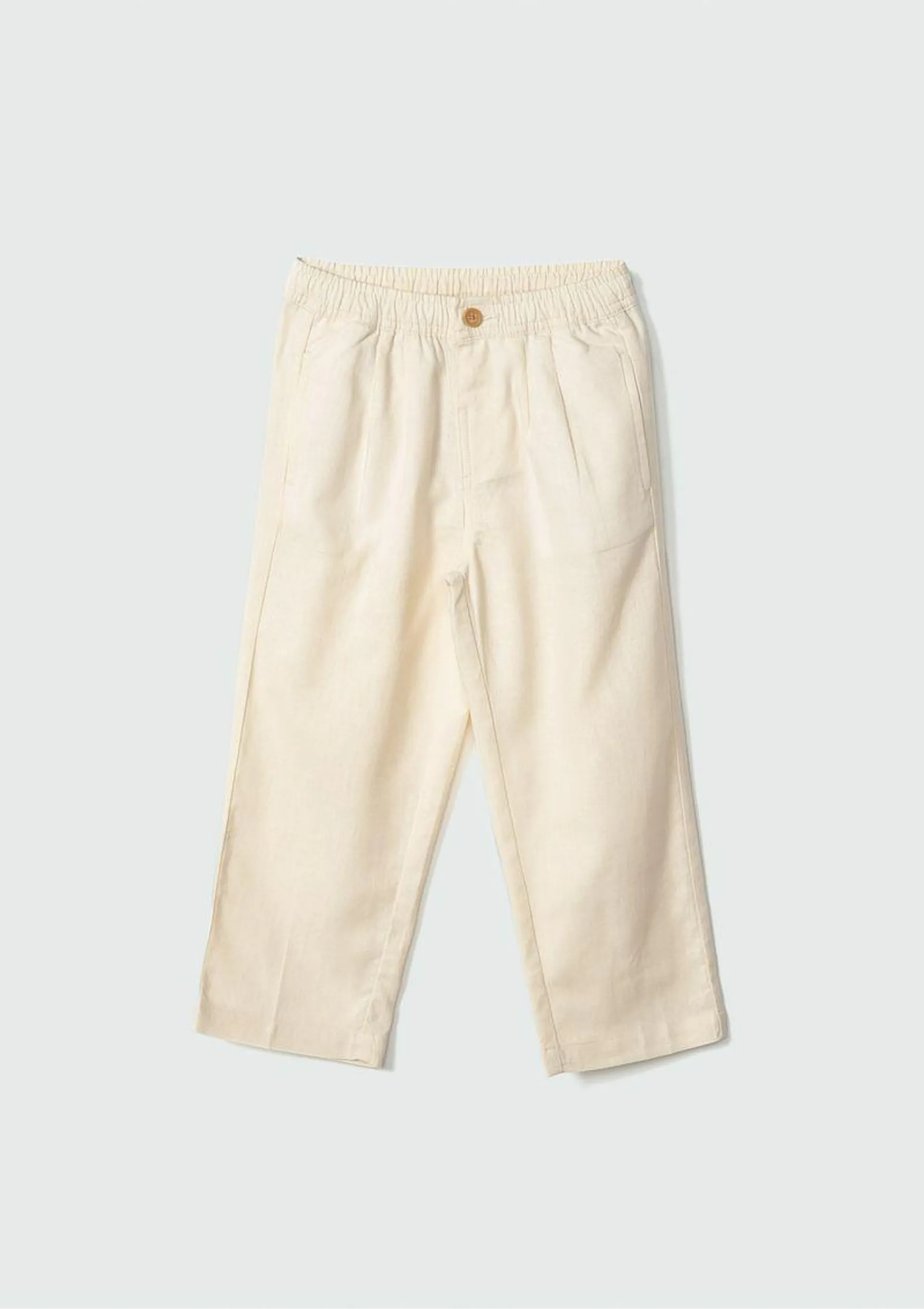 Calça Social Infantil Menino Toddler Slim - Amarelo