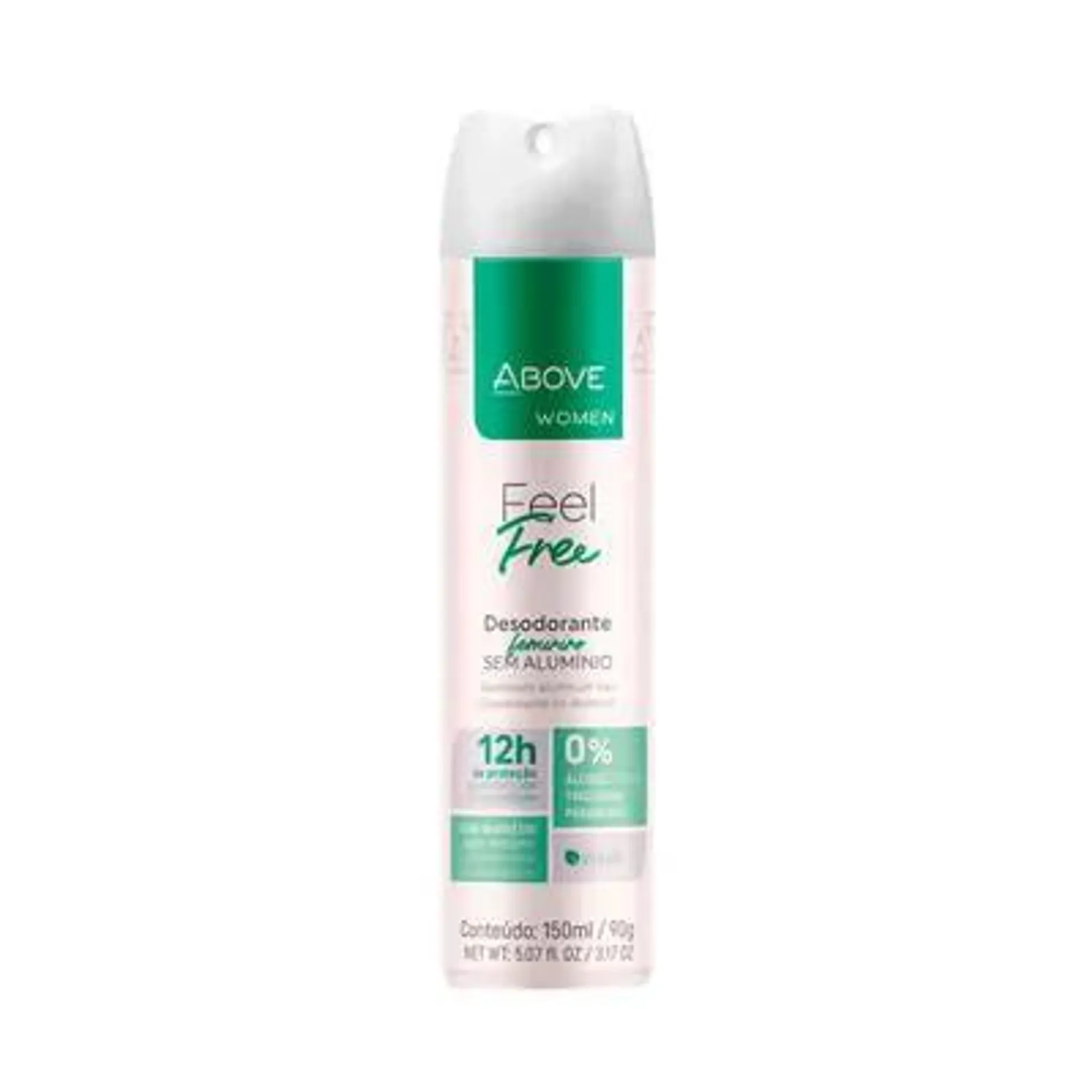 Desodorante Aerosol Above Women Feel Free Zero 150ml