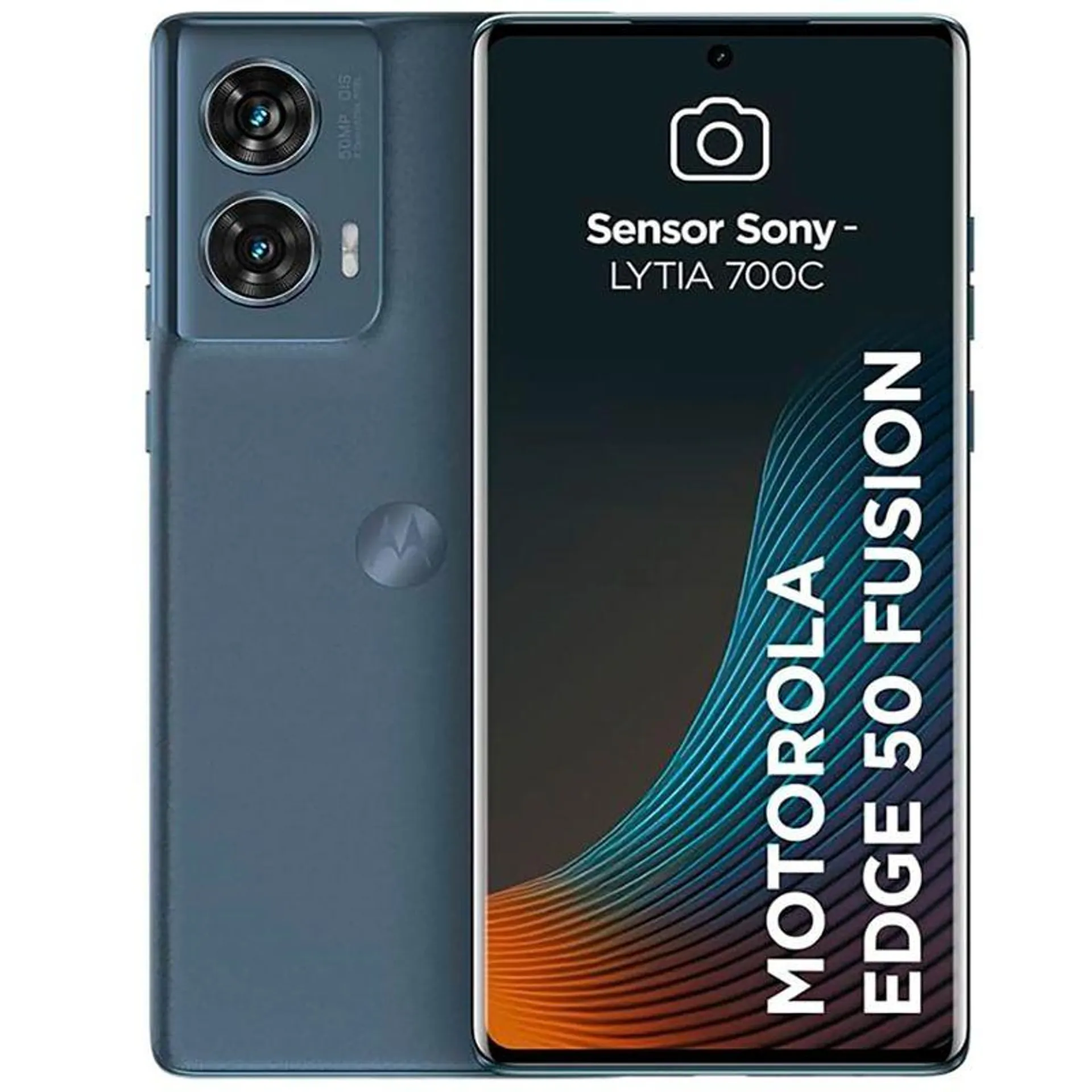 Smartphone Motorola Edge 50 Fusion 5G Azul Petróleo 256GB Tela 6.7" Câmera 50MP 16GB RAM Boost