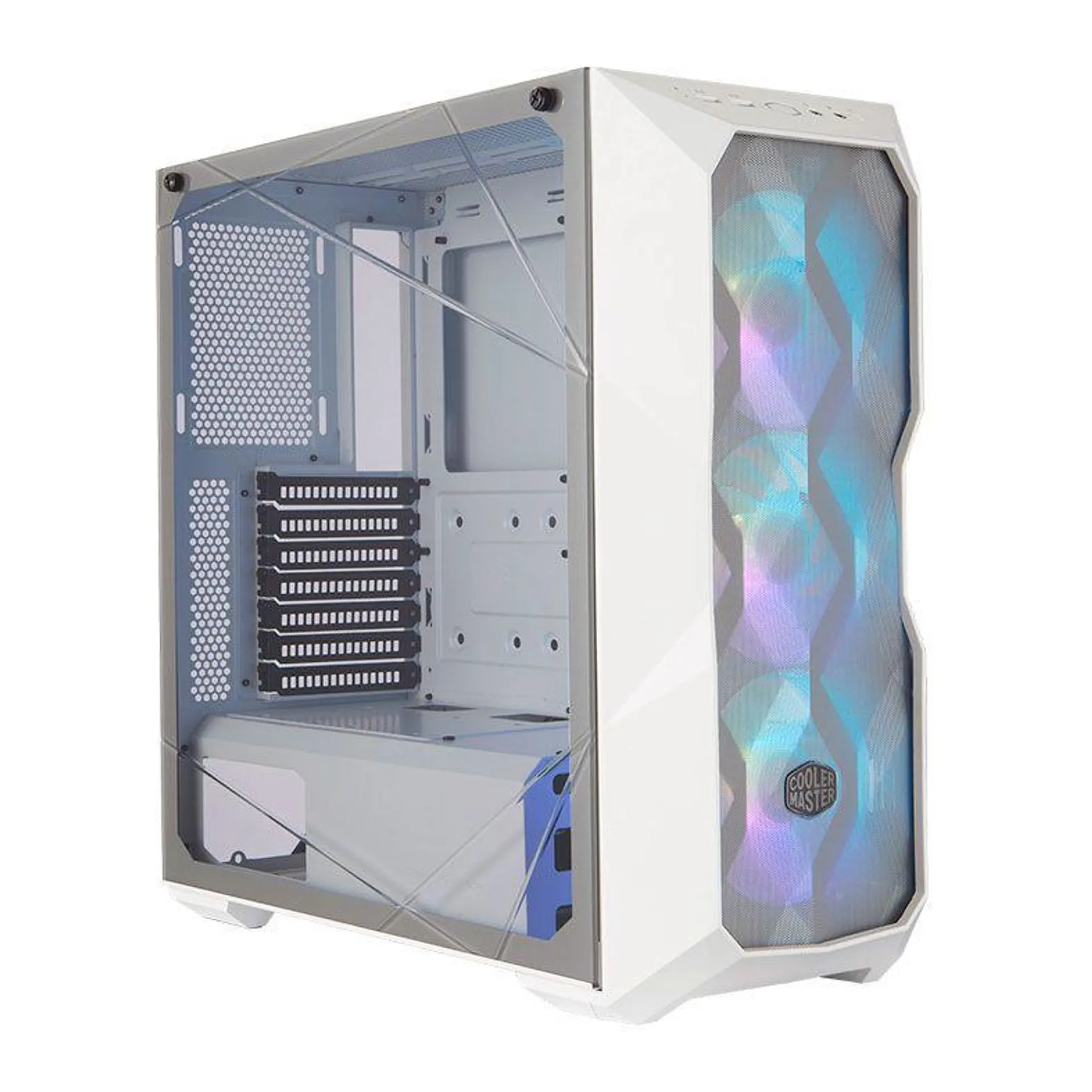 Gabinete Cooler Master Masterbox TD500 Mesh ARGB Lateral Vidro Temp Branco, MCB-D500D-WGNN-S01