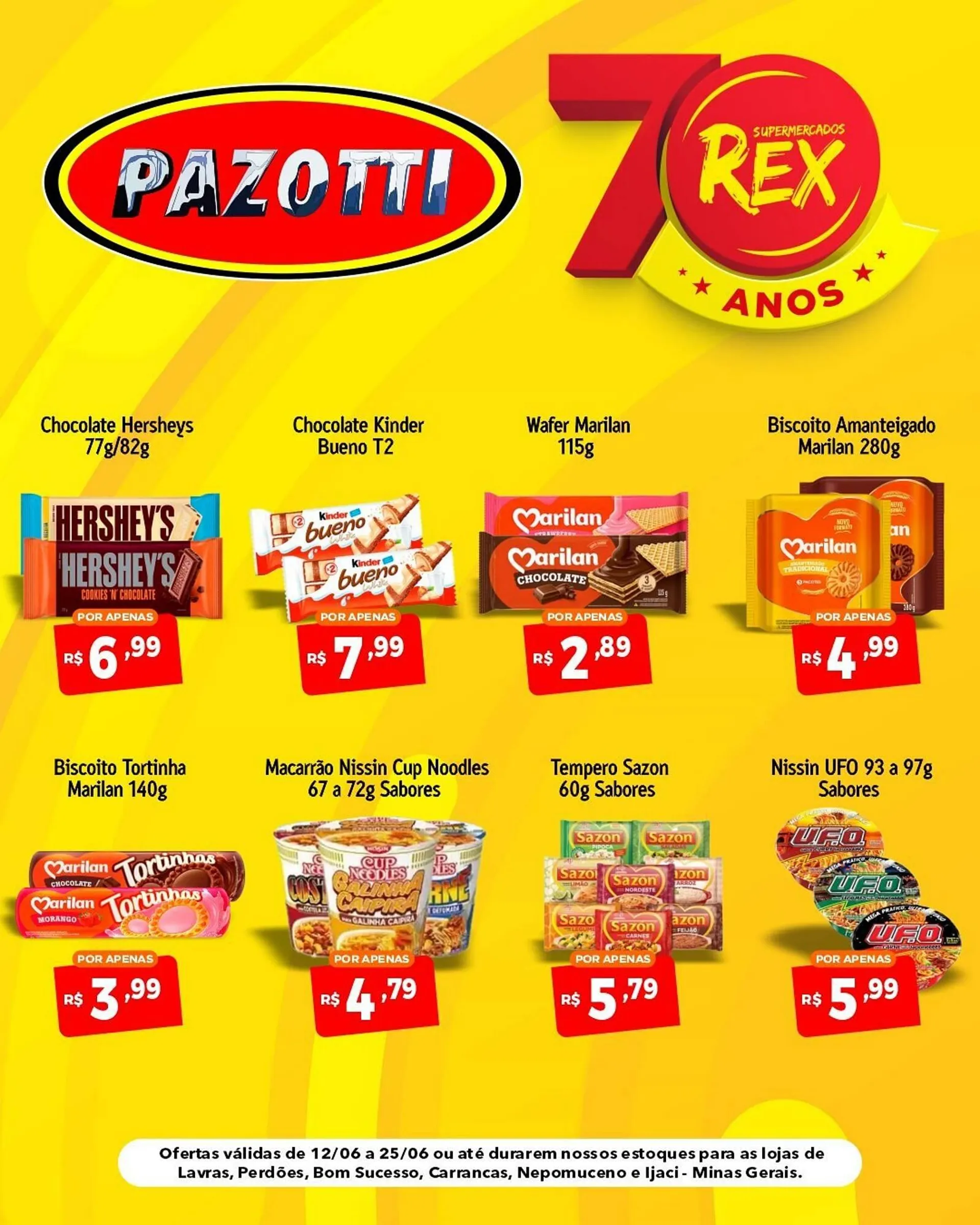 Encarte de Catálogo Supermercados Rex 18 de junho até 25 de junho 2025 - Pagina 1