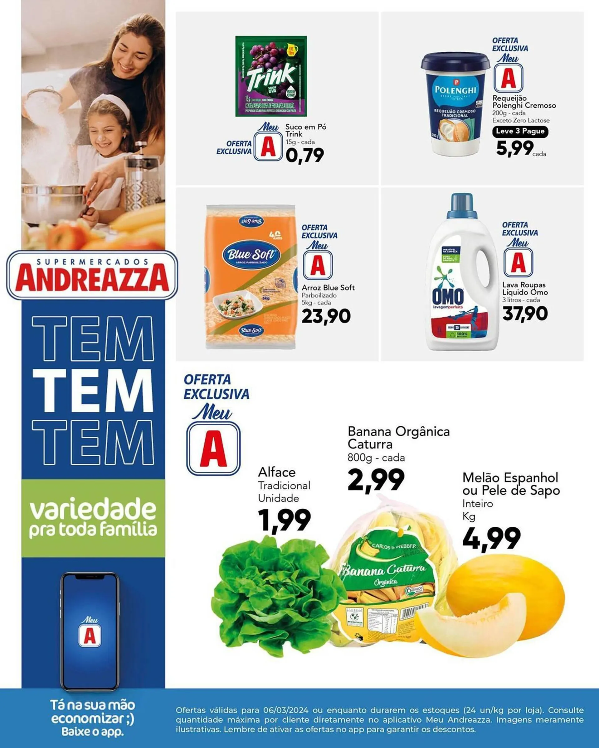 Encarte de Catálogo Supermercados Andreazza 6 de março até 6 de março 2024 - Pagina 1