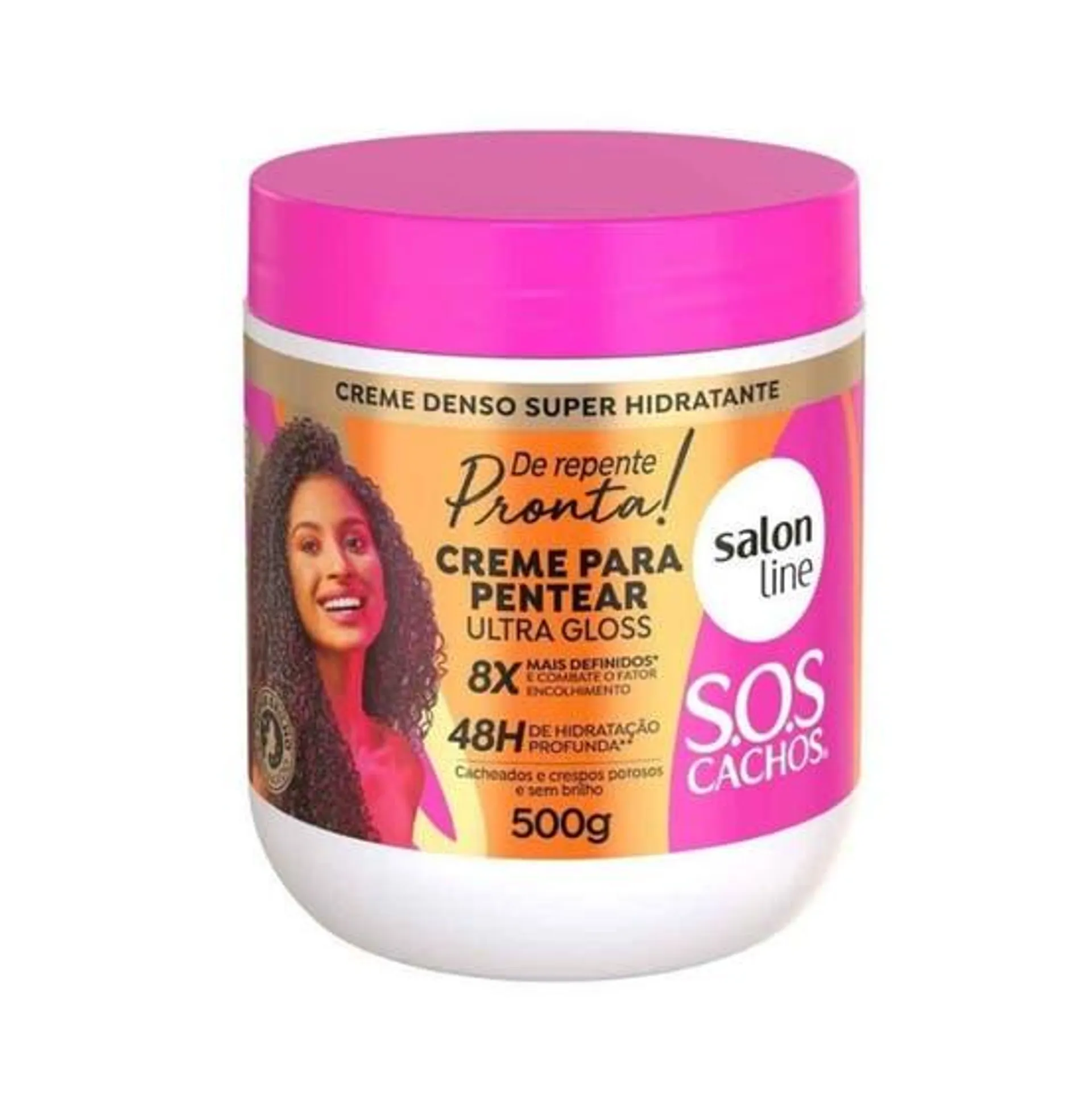 Creme de Pentear Salon Line Sos Ultra Gloss de Repente Pronta 500g