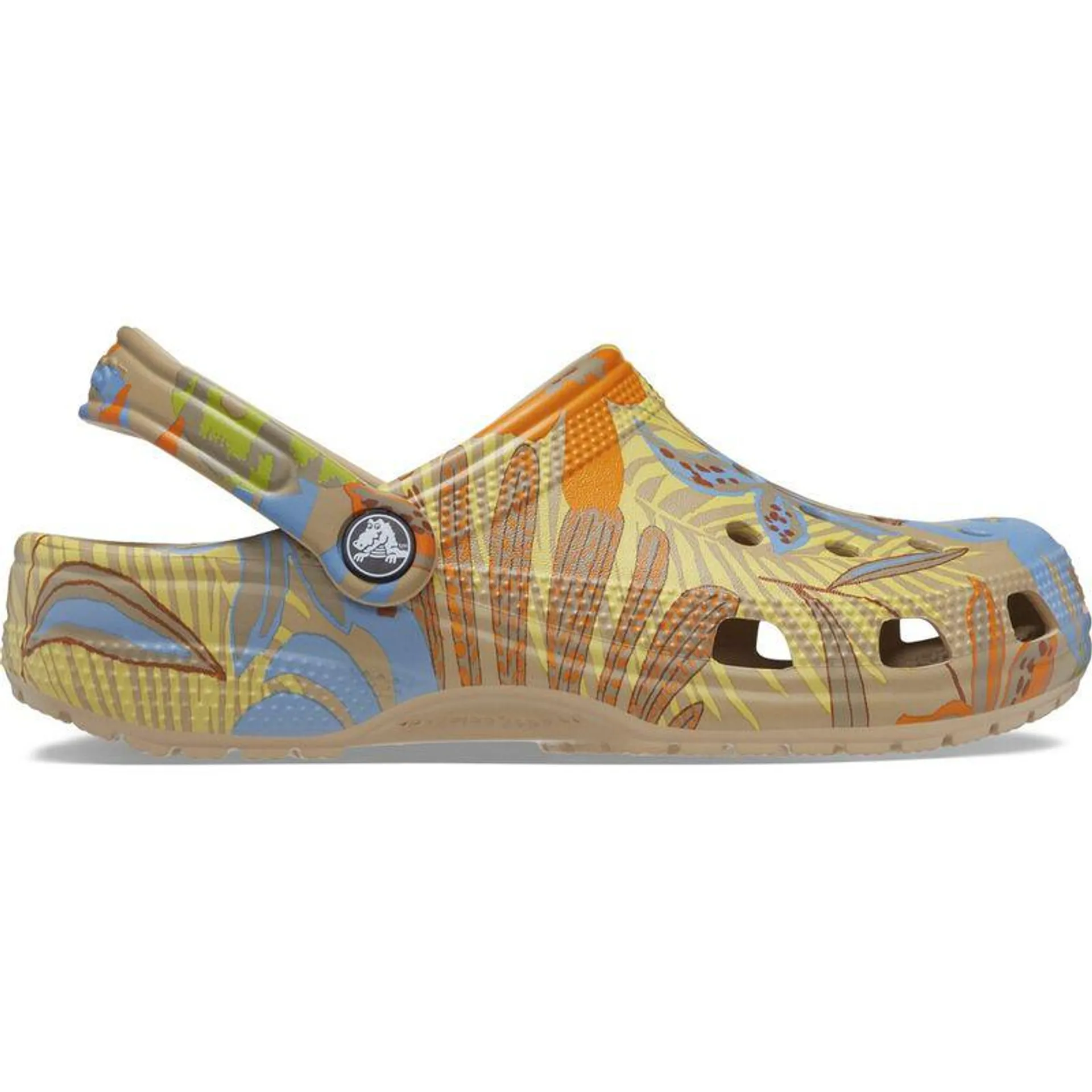 Sandália Crocs Classic Retro Resort Clog CHAI/MULTI