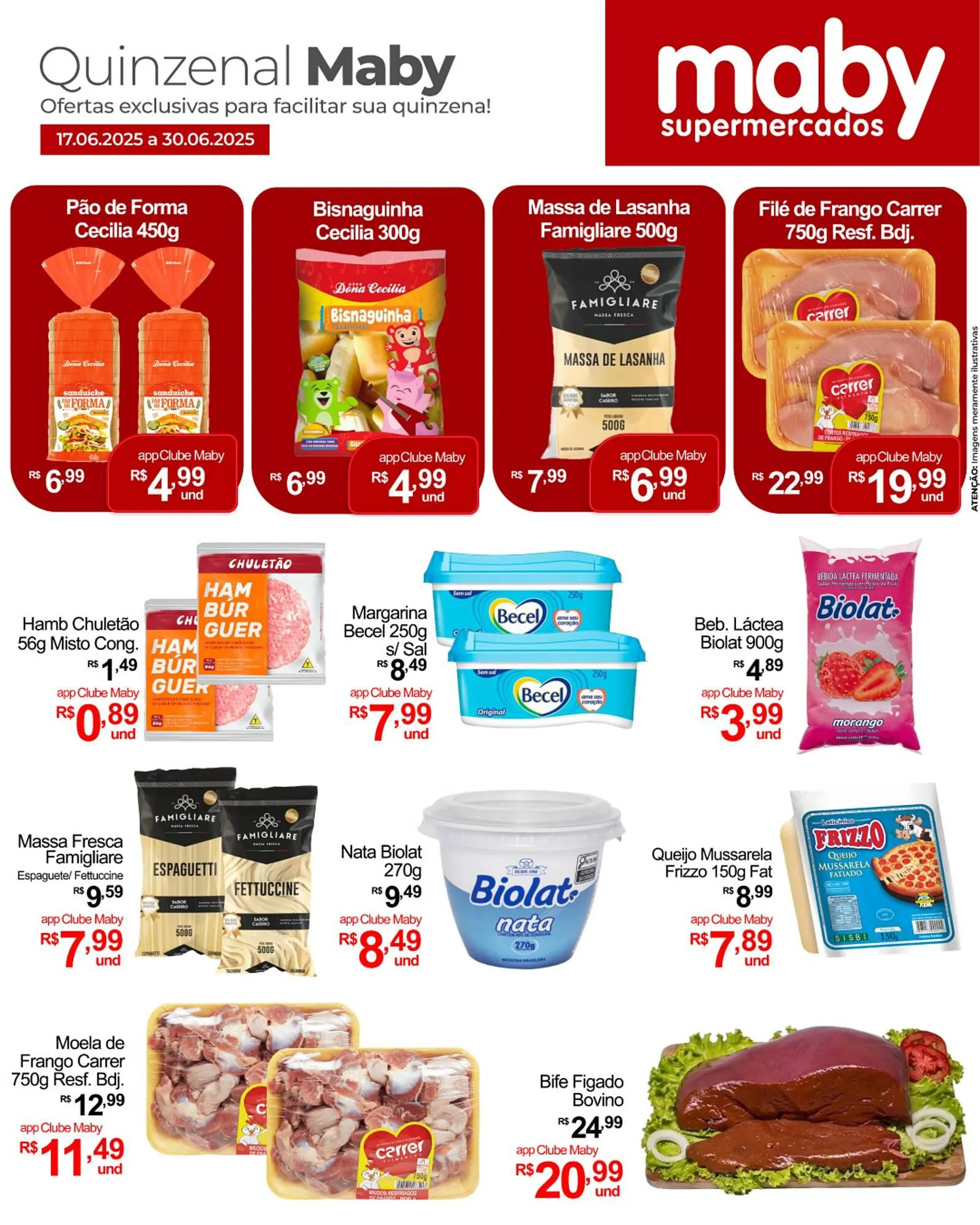 Encarte de Catálogo Maby Supermercados 17 de junho até 30 de junho 2025 - Pagina 1