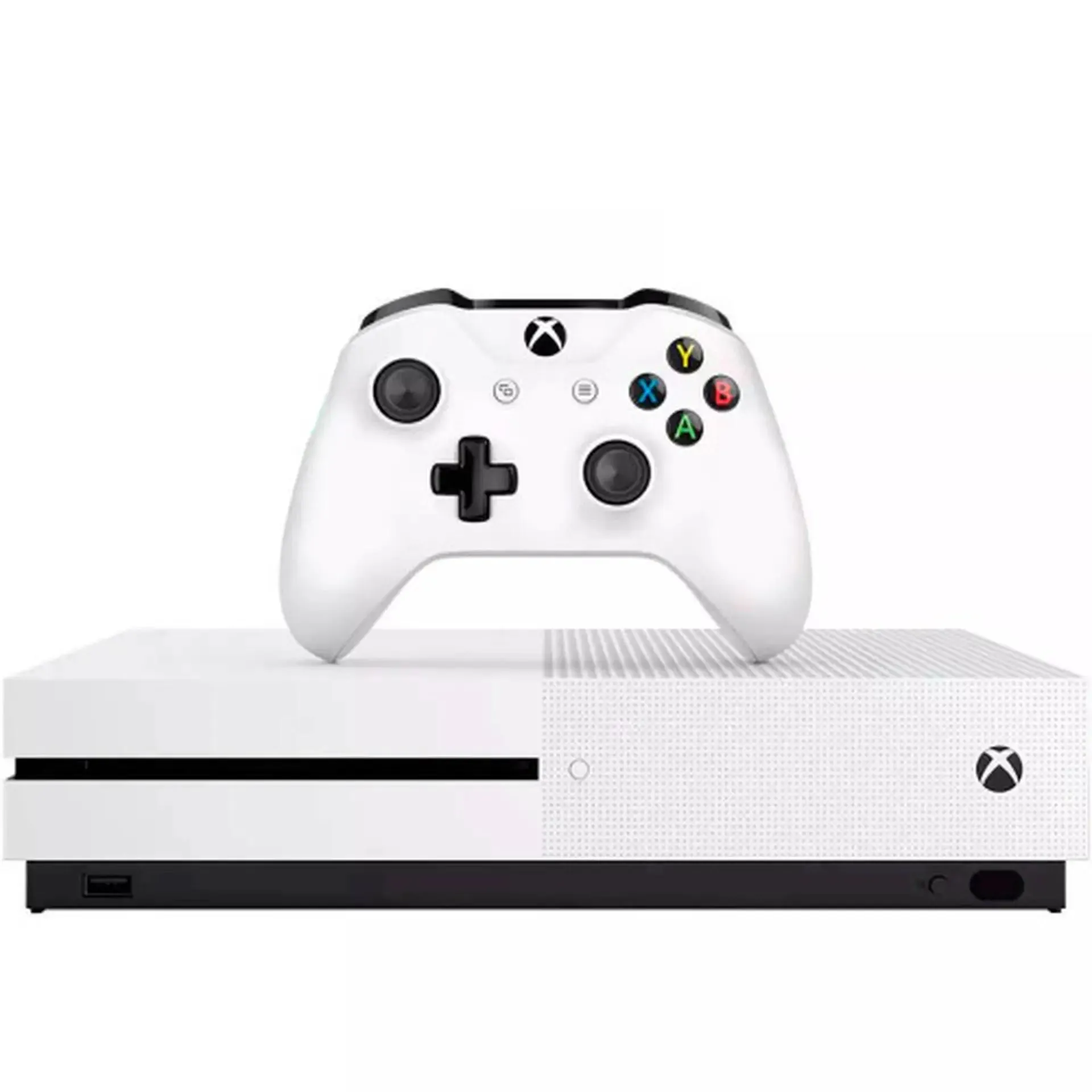 Video Game Microsoft Xbox One S 1 Tb Imagem Hdr, 4K - Branco - Bivolt