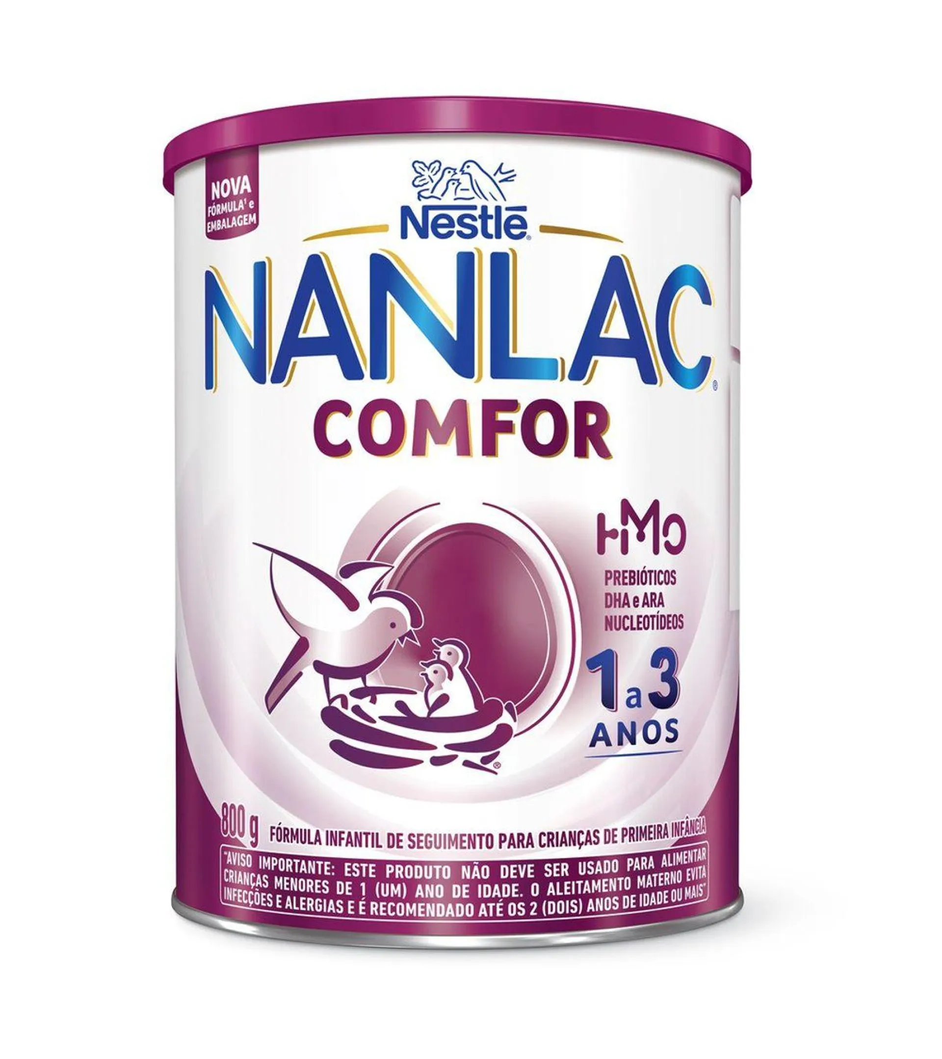 Formula Infantil Nanlac Comfor 1-3 Anos 800g