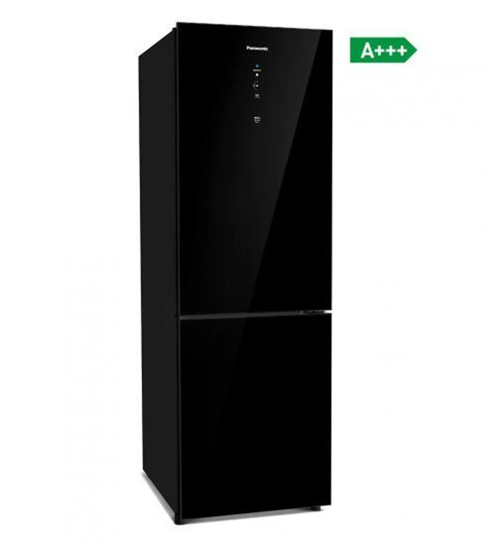 Geladeira Panasonic A+++ NR-BB41GV1 - Black Glass, Frost Free, 397 Litros - Preto