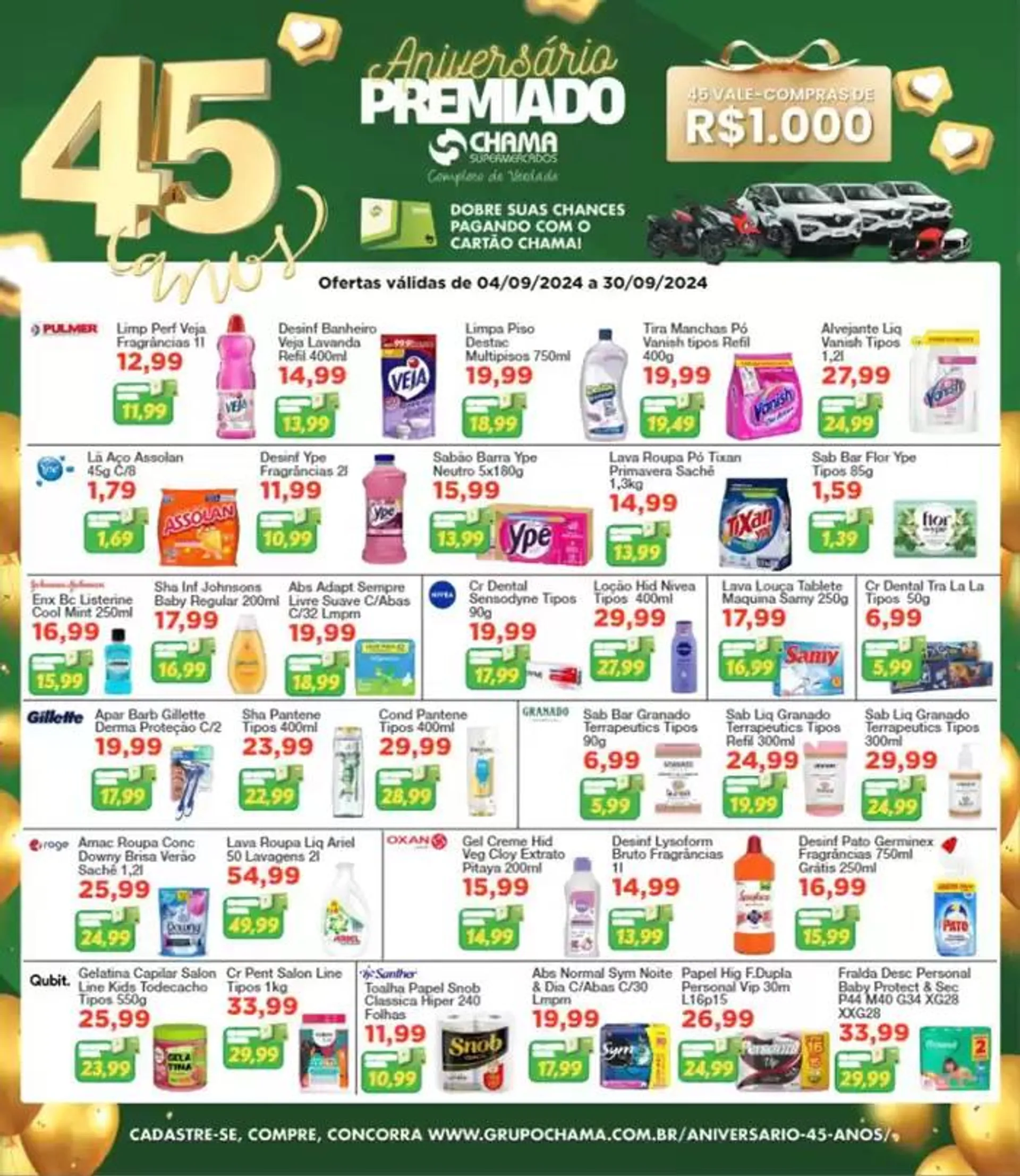 Encarte de Revista de Ofertas de Aniversário 45 Anos 17 de setembro até 30 de setembro 2024 - Pagina 22