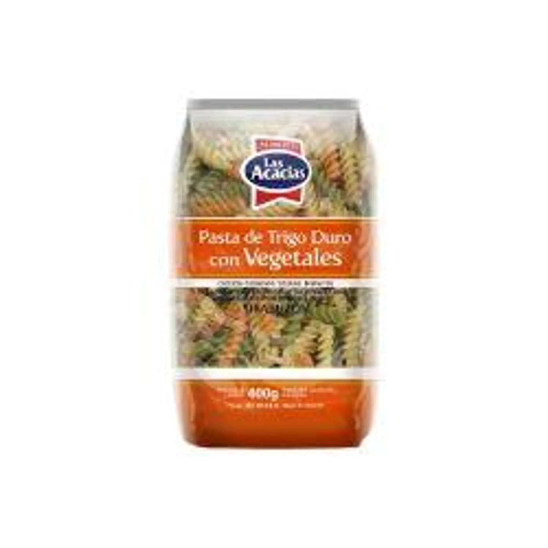 Massa Alimenticia Las Acacias Grano Duro Com Vegetais Fusilli 400g