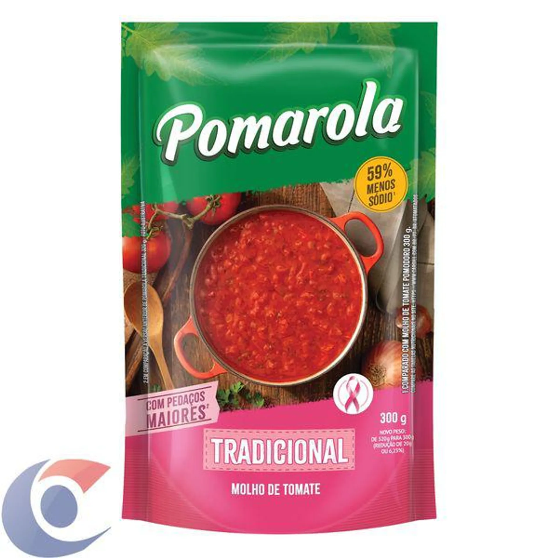 Molho De Tomate Pomarola Tradicional Sachê 300g