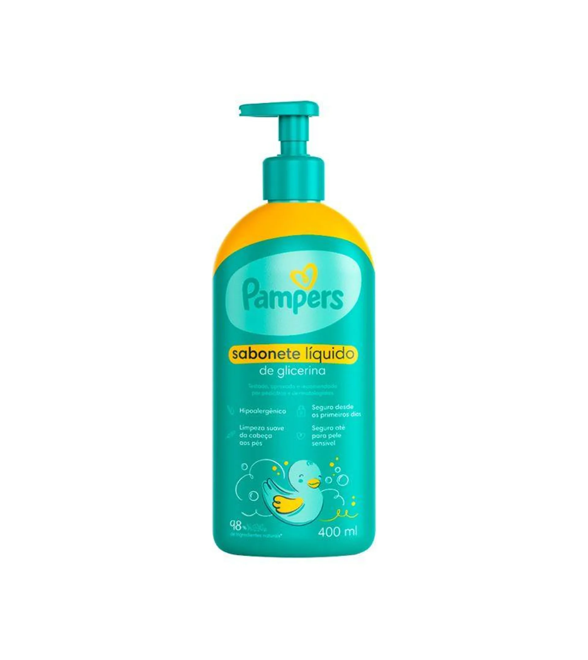 Sabonete Pampers Liquido 400ml Glicerina