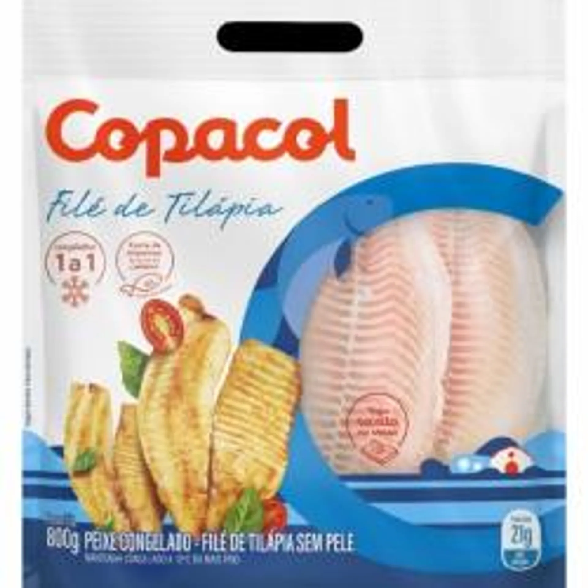 File Tilapia Copacol Congelado Iqf 800g