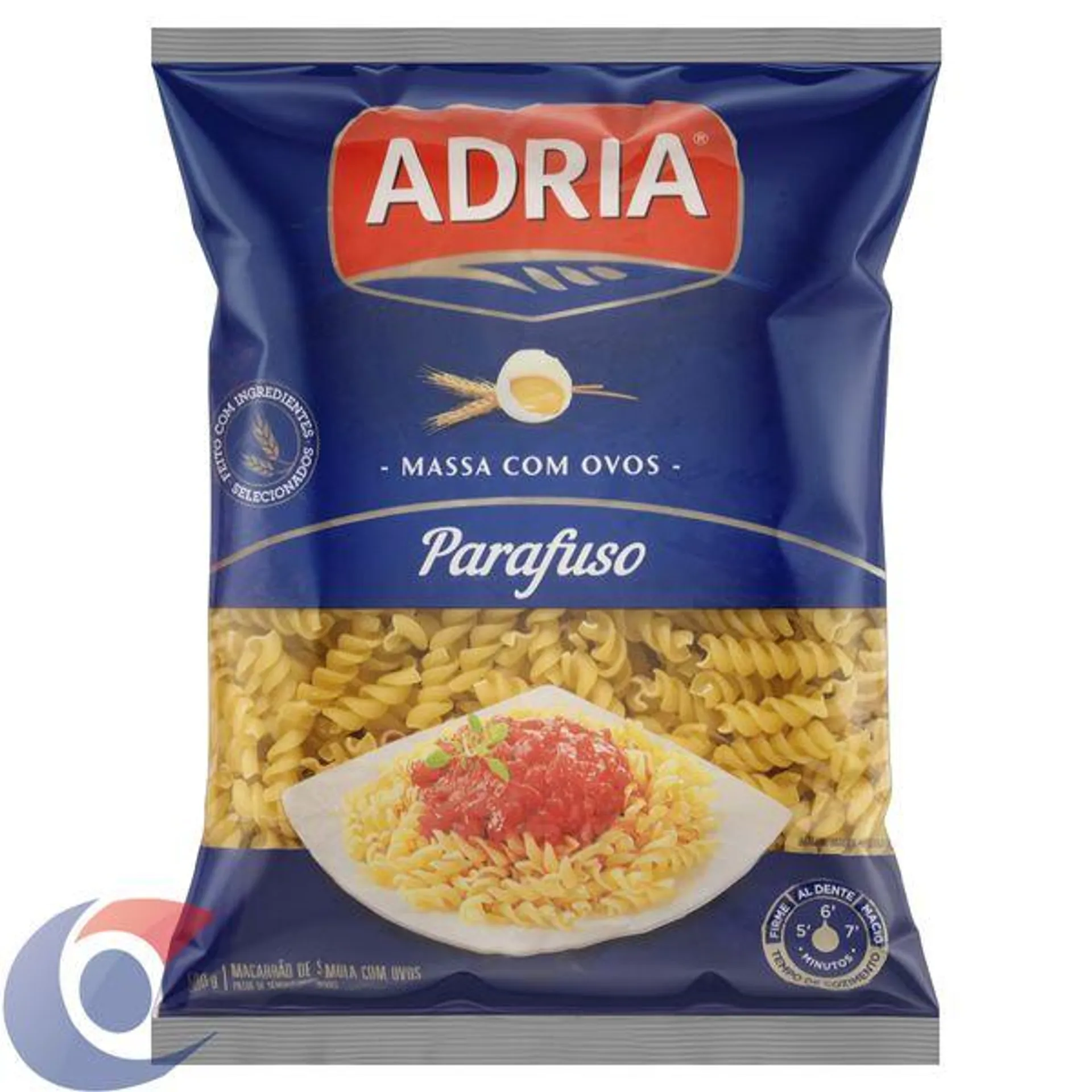 Massa Com Ovos Parafuso Adria 500g