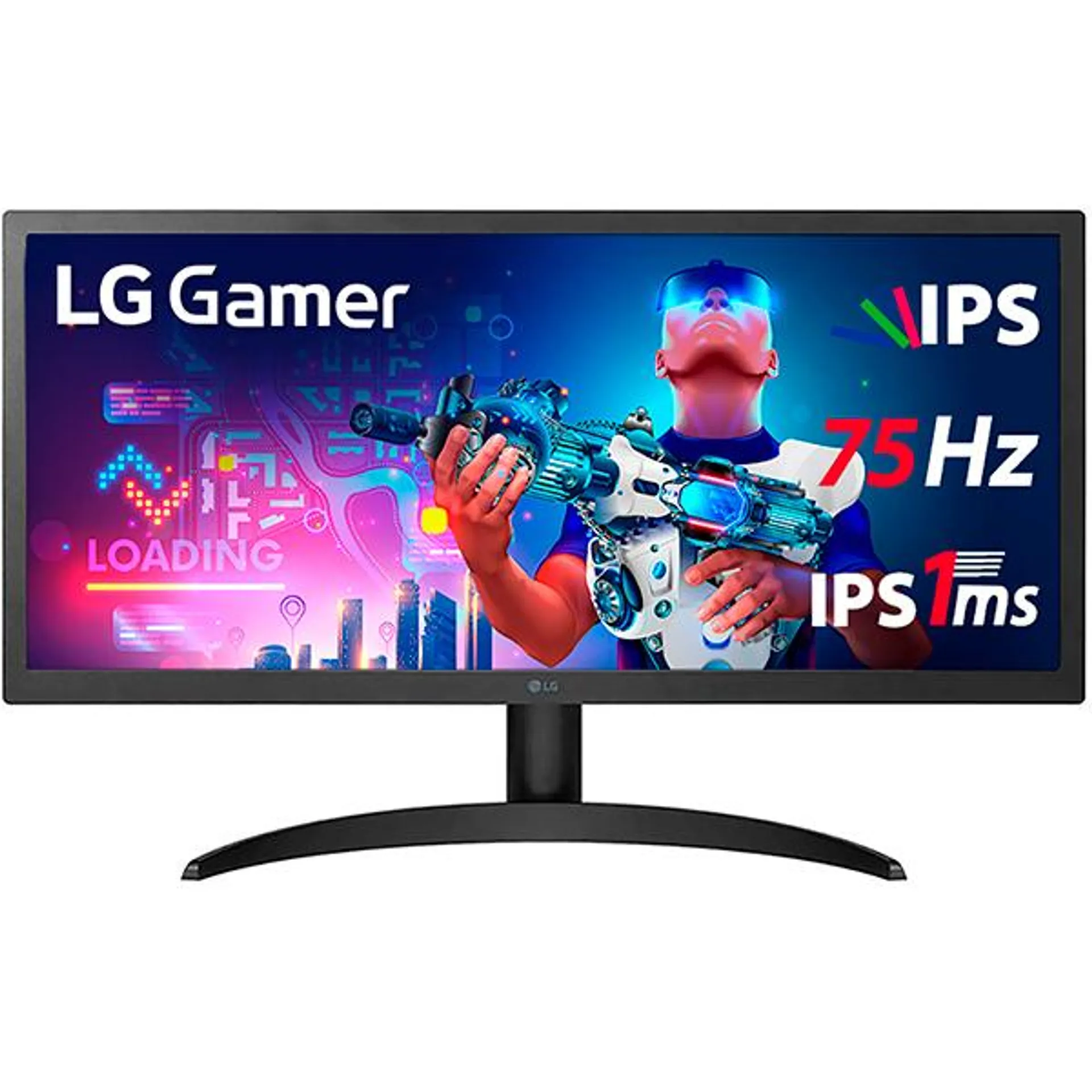 Monitor Gamer LED, Tela de 25,7", Ultrawide, 26wq500, Tempo de resposta 1ms,Taxa de atualização de 75Hz, HDMI, Full HD, 26WQ500, LG - CX 1 UN