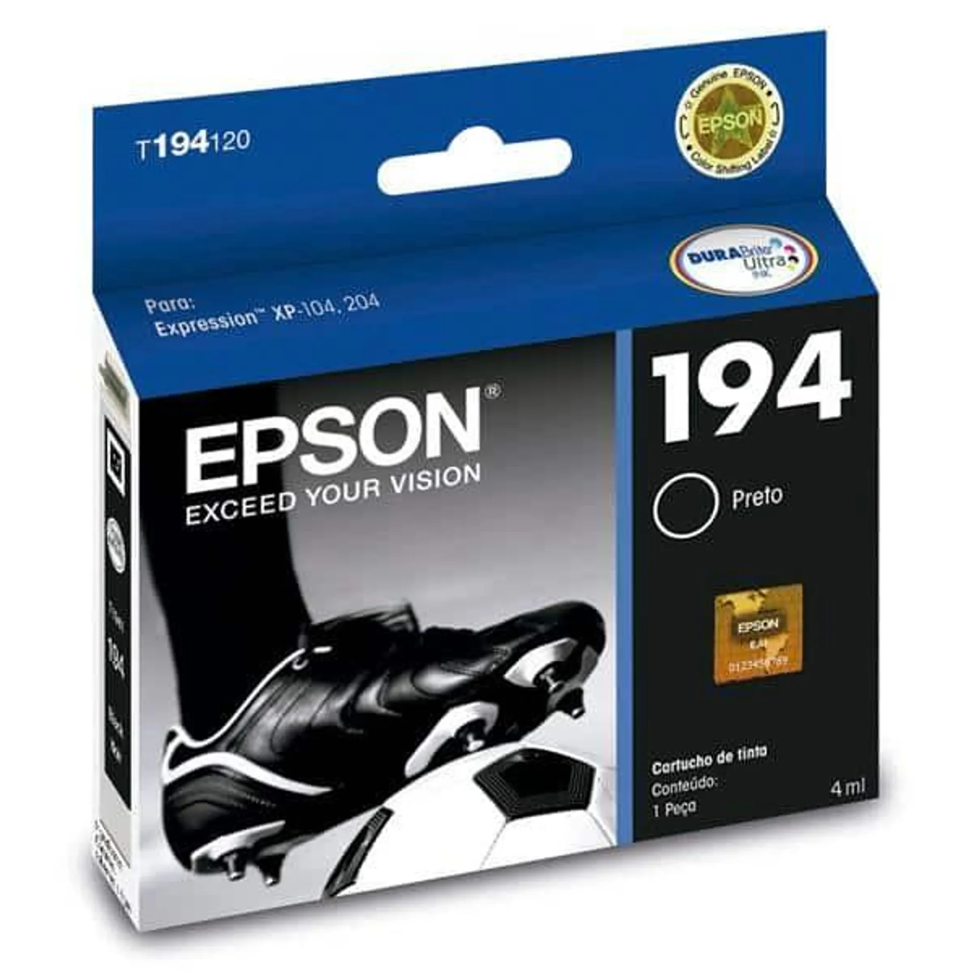 Cartucho p/stylus preto T194120BR Epson CX 1 UN