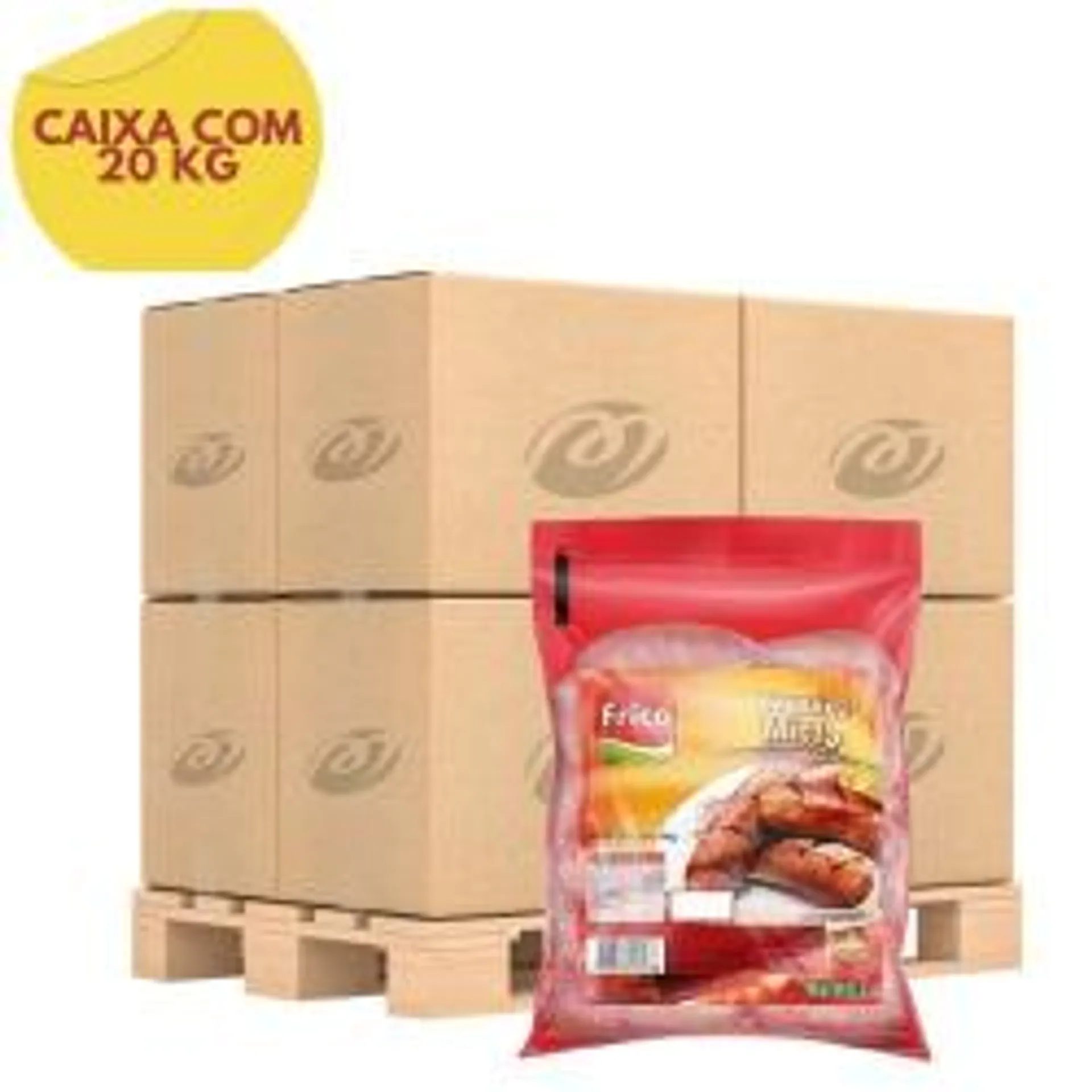 Caixa Linguiça Toscana Frico Mista Congelada Com 20kg