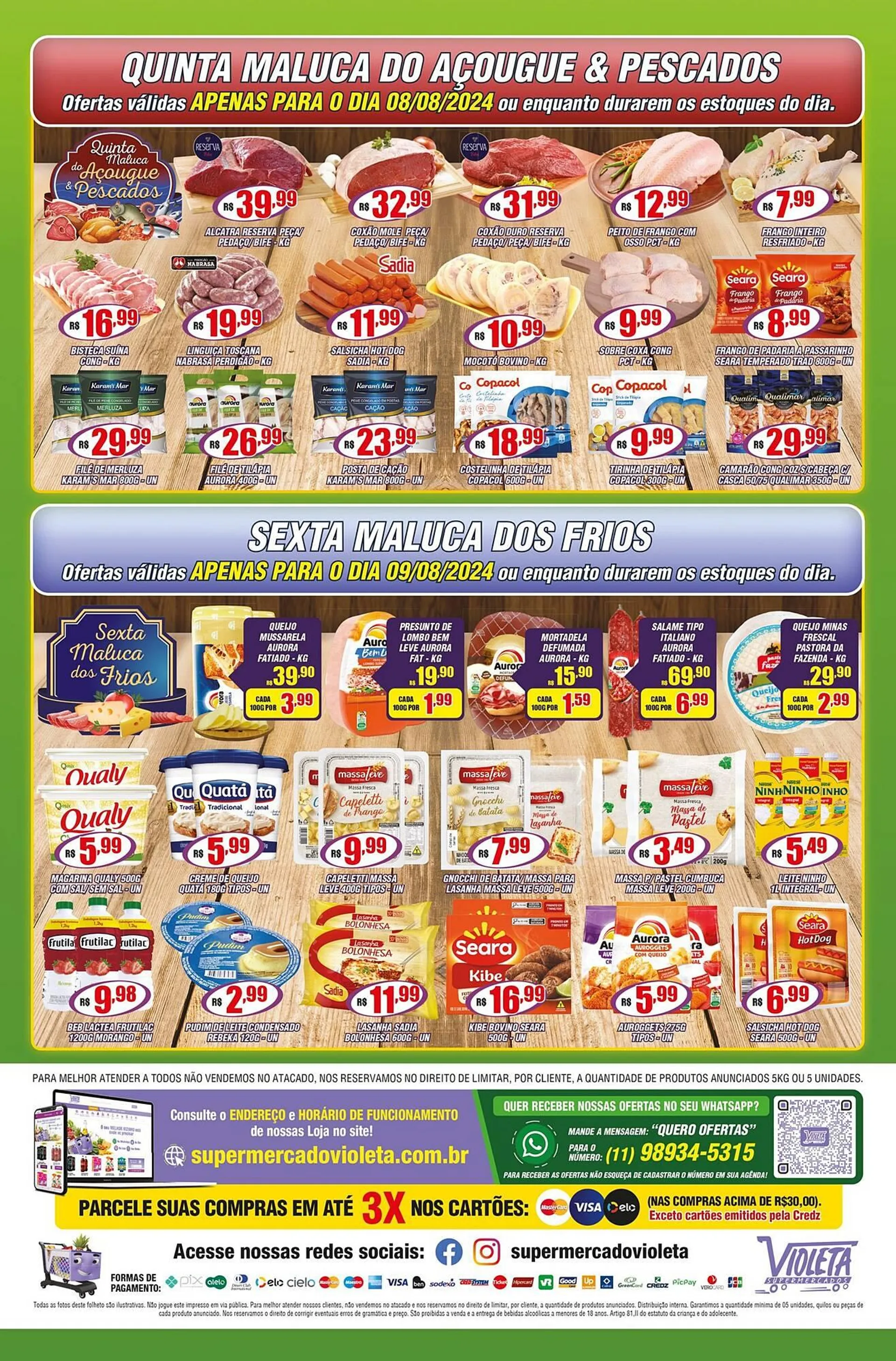 Encarte de Catálogo Violeta Supermercados 5 de agosto até 9 de agosto 2024 - Pagina 4