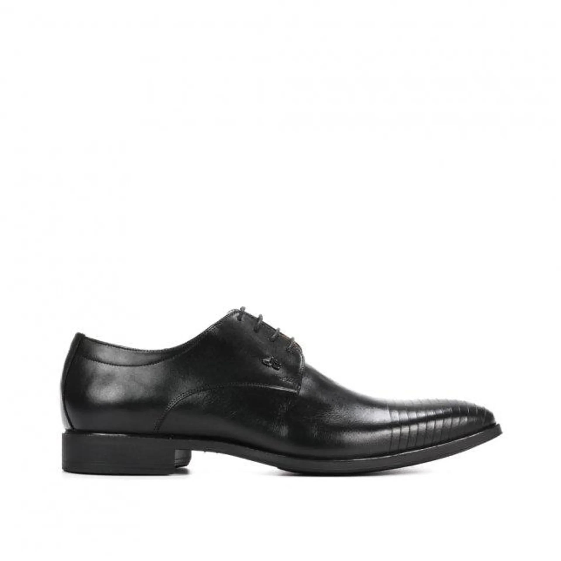 Sapato Social Masculino Couro Preto Bico Longo