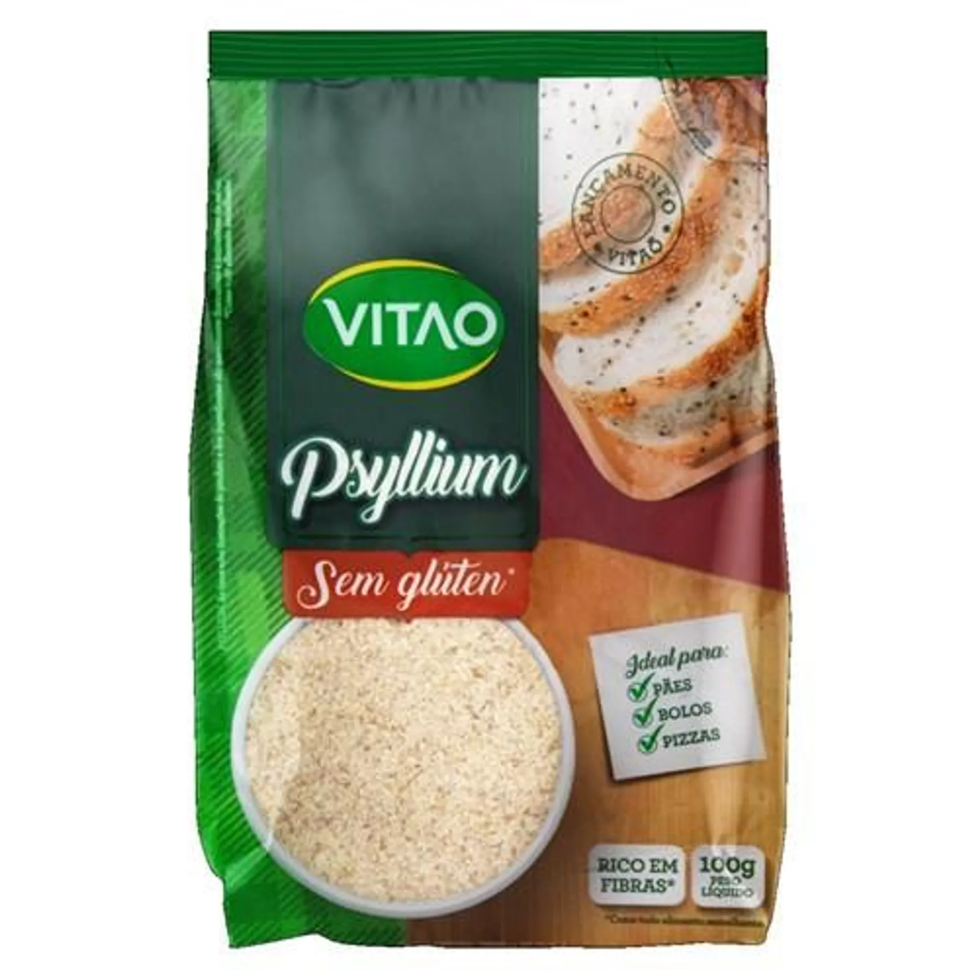 Psyllium Vitao sem Glúten 100G