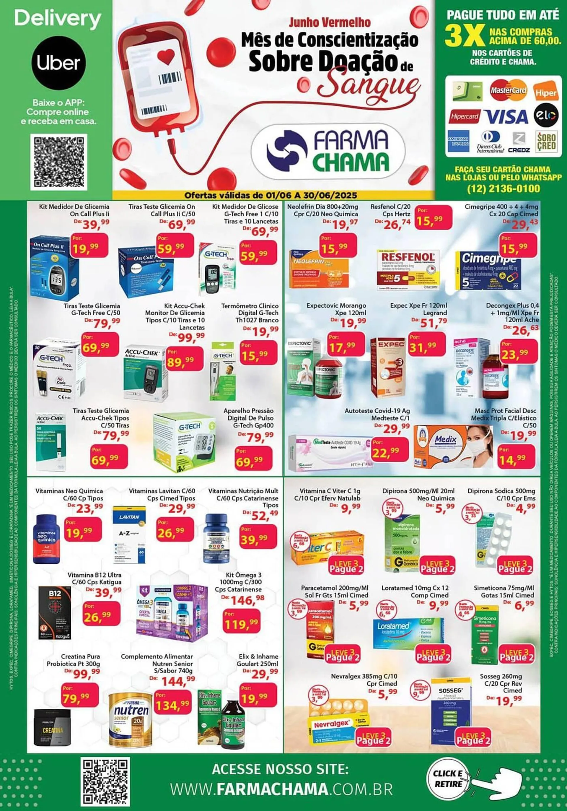 Encarte de Catálogo Chama Supermercados 25 de junho até 30 de junho 2025 - Pagina 1