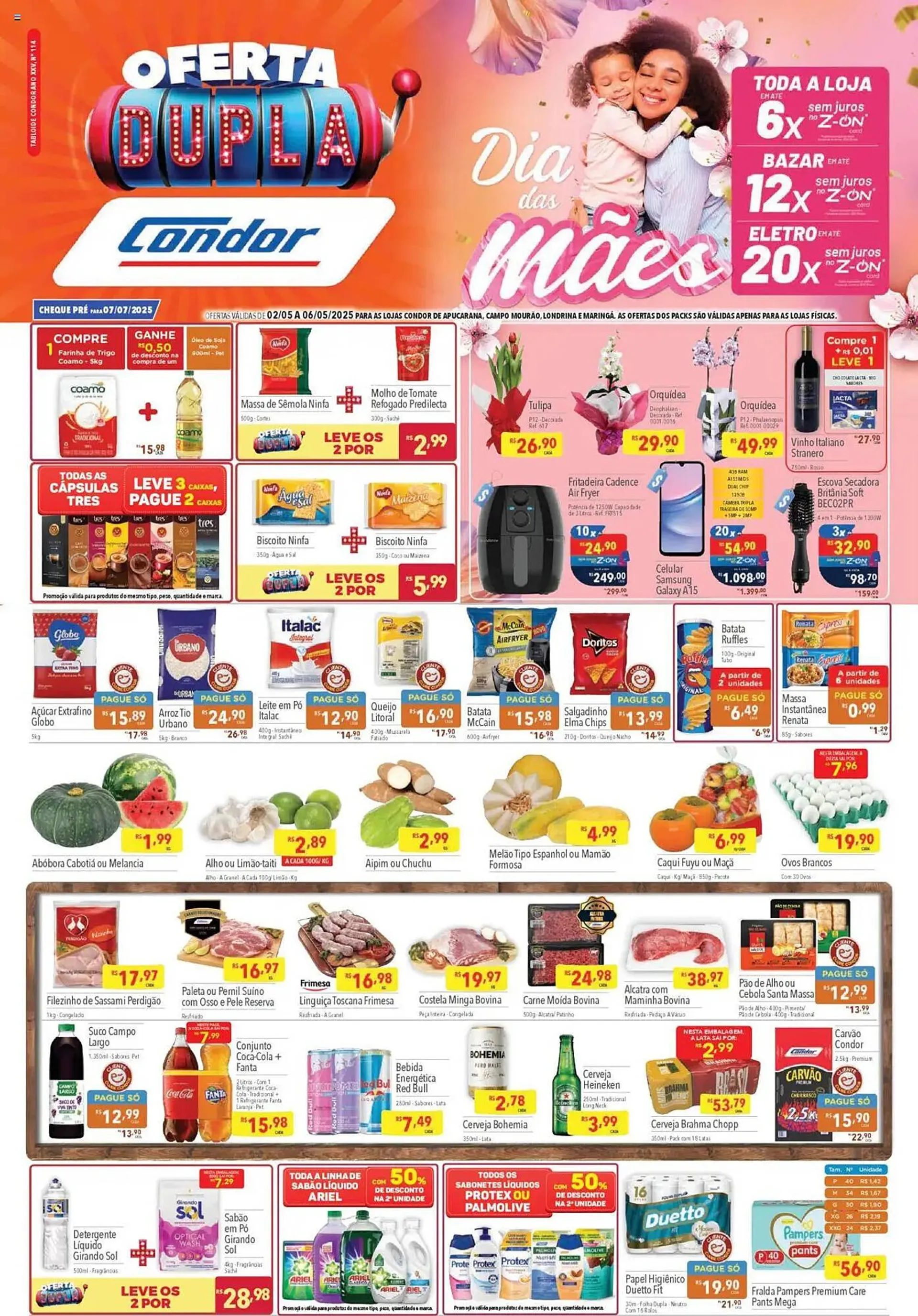 Encarte de Catálogo Supermercados Condor 1 de maio até 6 de maio 2025 - Pagina 1