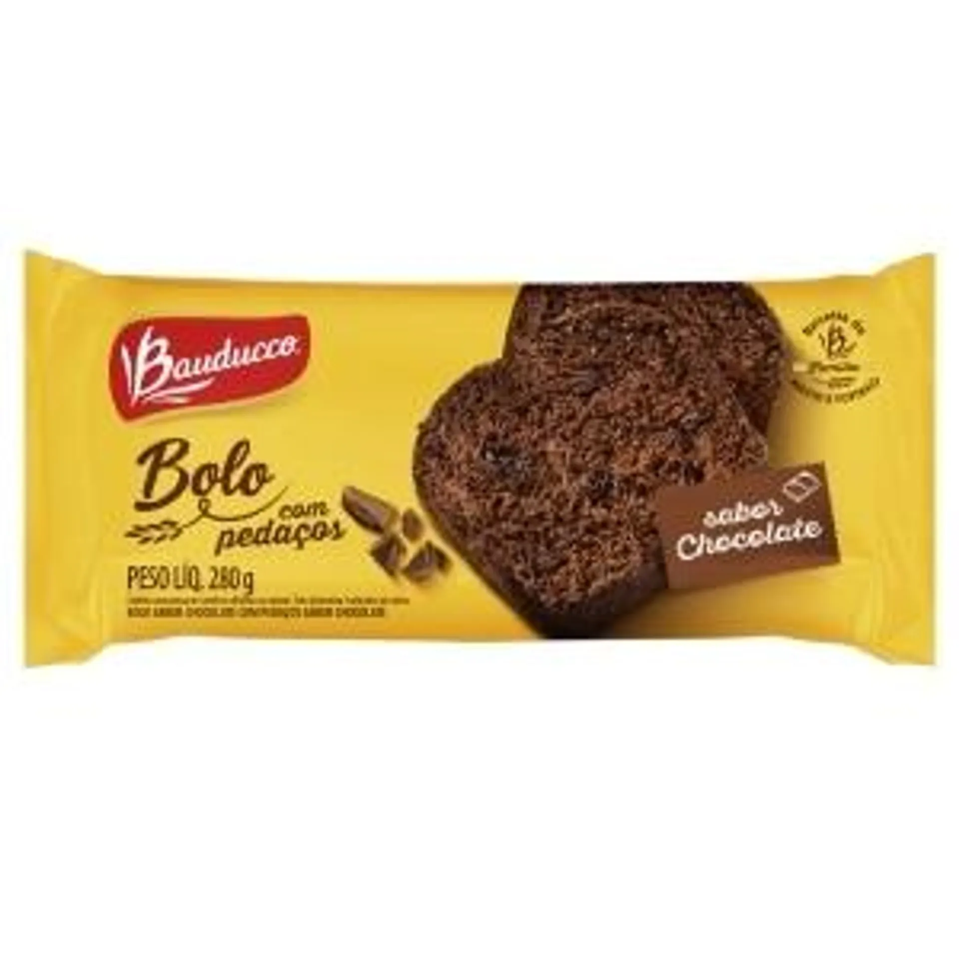 Bolo Bauducco Chocolate com Pedaços de Chocolate 280g