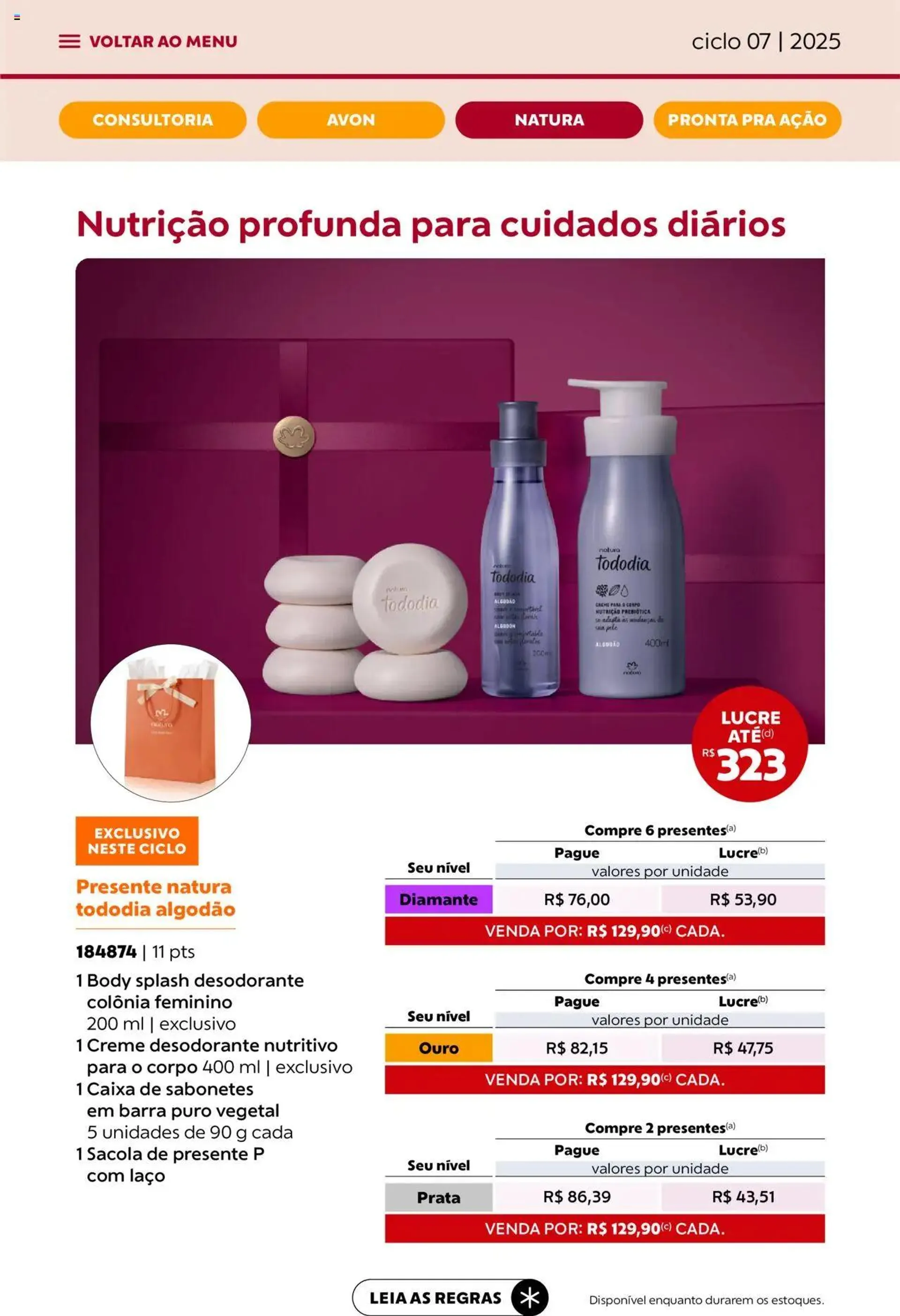 Encarte de Avon - Campanha 07: Minha Consultoria 3 de abril até 1 de maio 2025 - Pagina 50