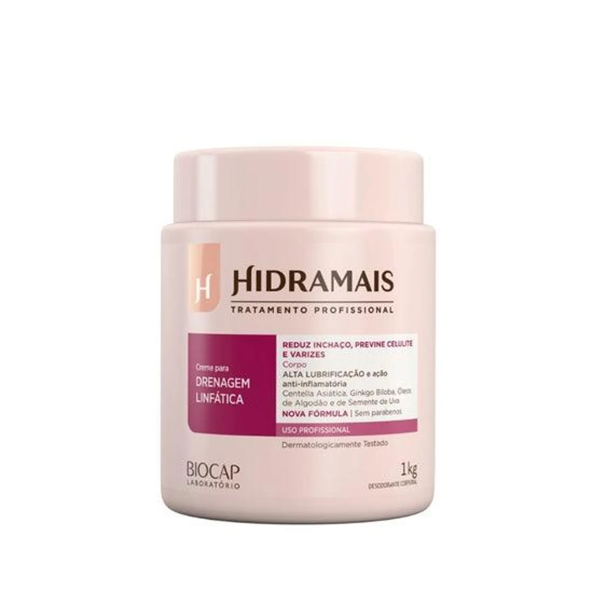 Creme Para Massagem Hidramais Alta Lub Drenagem 1 Kg