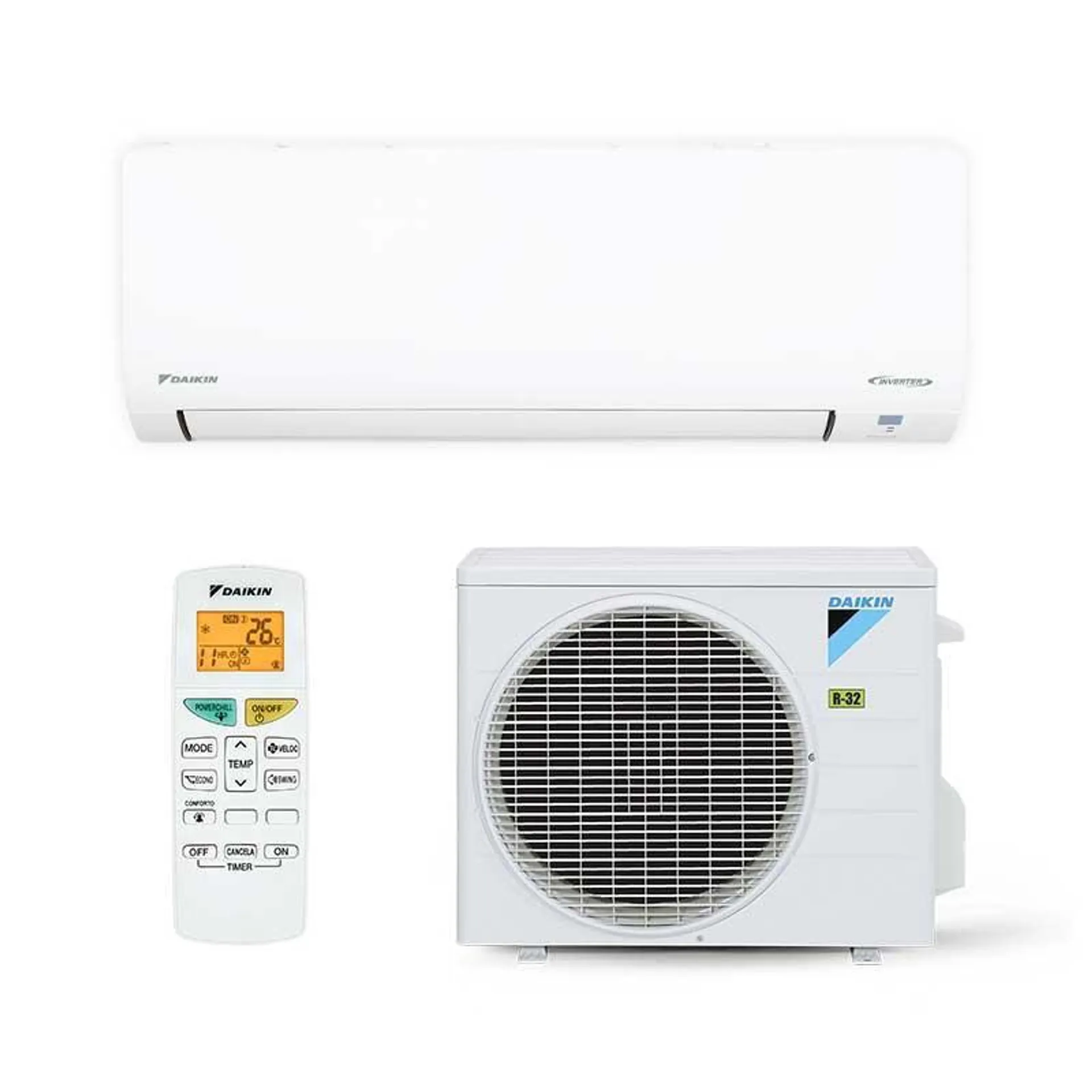 Ar Condicionado Split Hw Inverter EcoSwing Smart R-32 Daikin 18000 Btus Quente/Frio 220V Mono FTHP18Q5VL