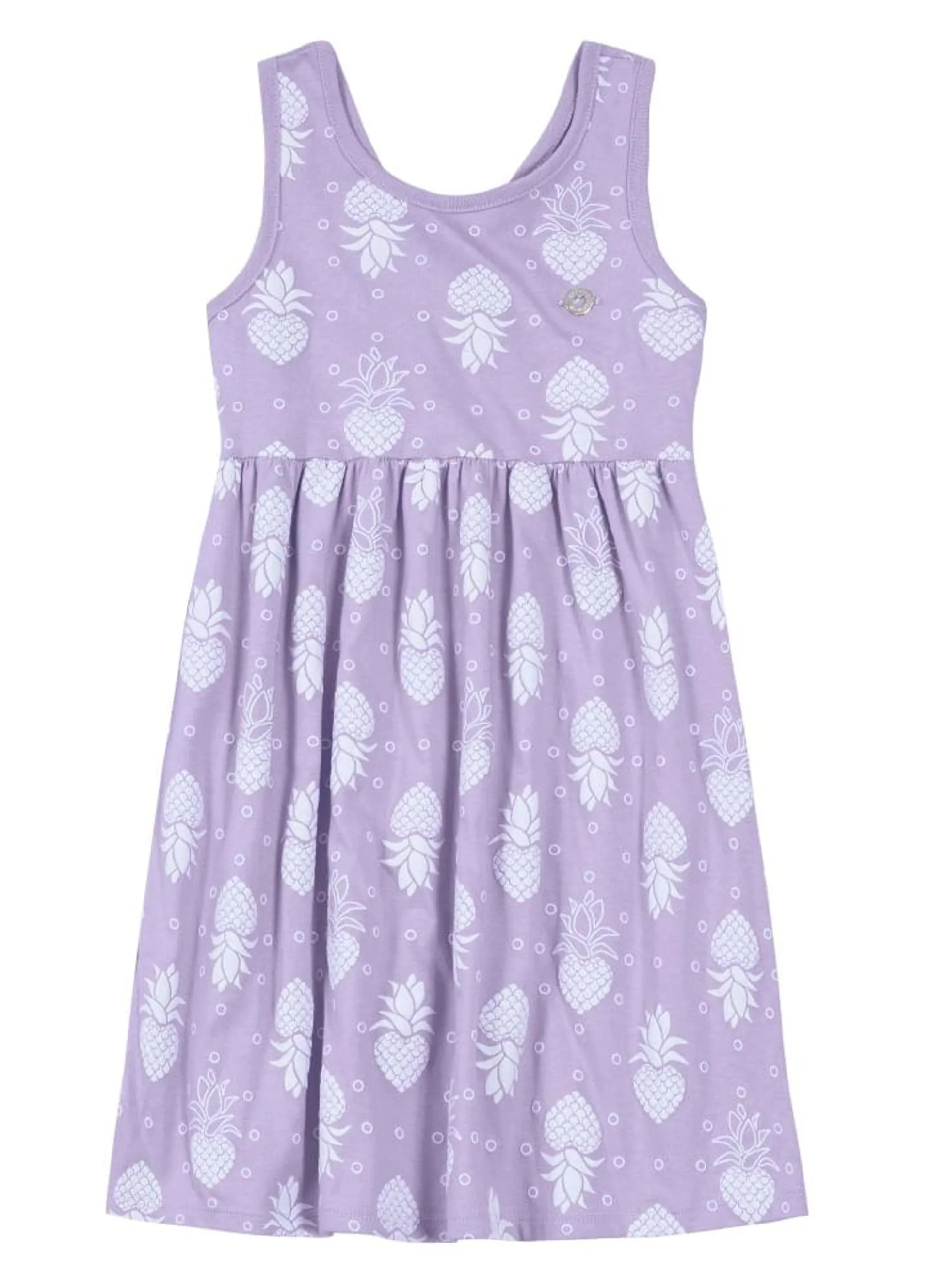 Vestido Infantil Menina De Abacaxis Brandili