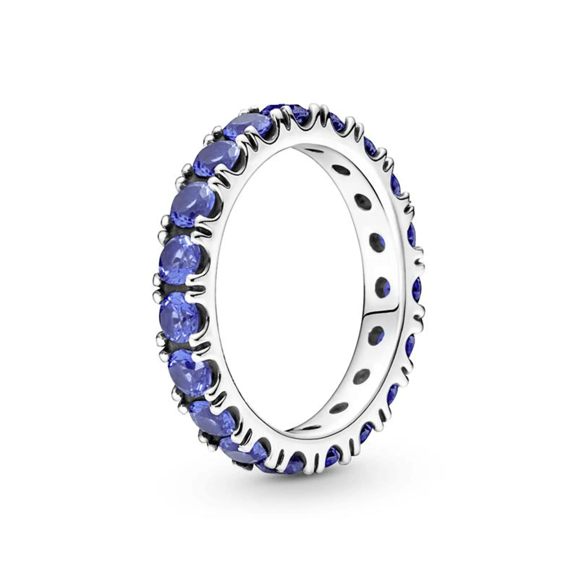 Anel Eternity Brilhante Azul