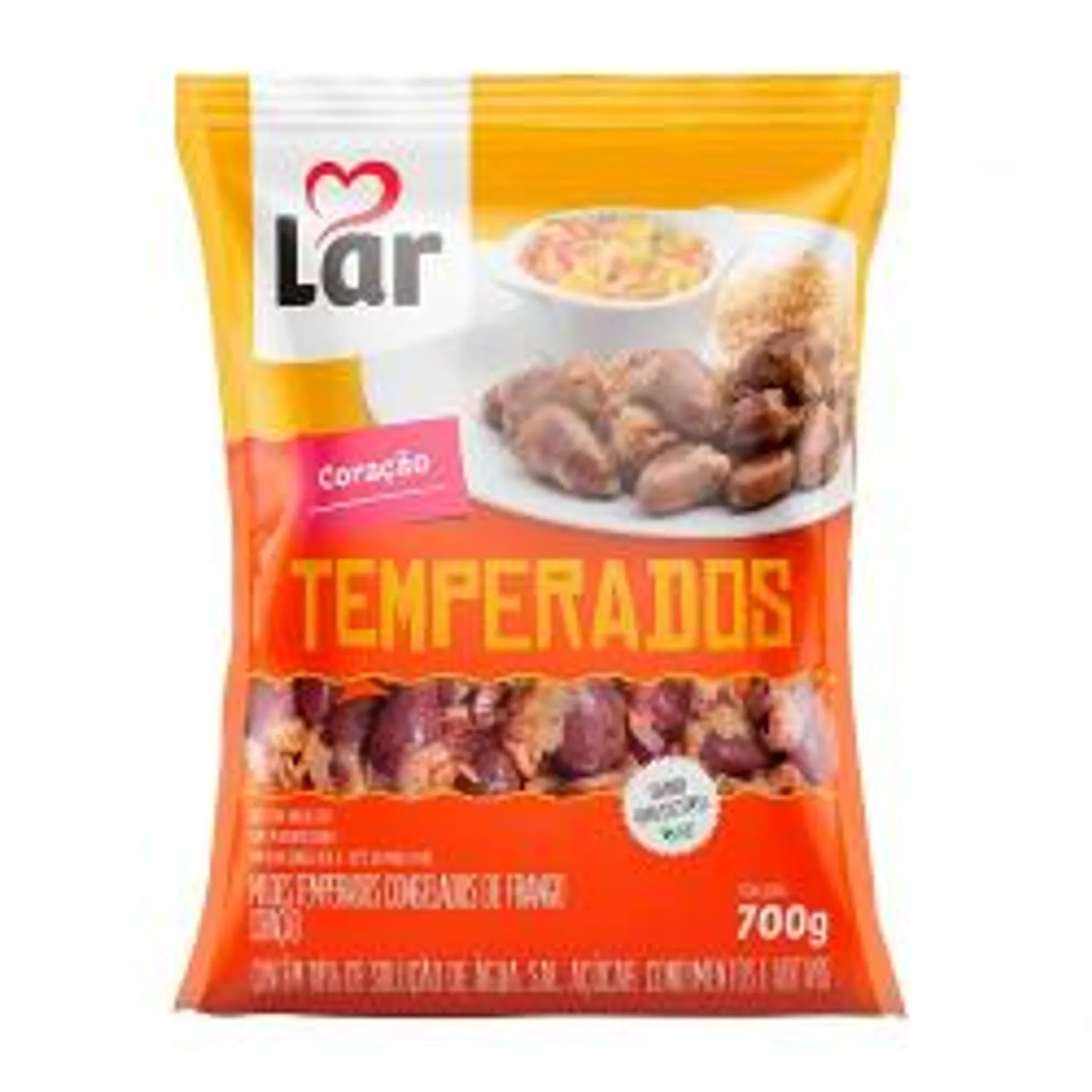 Coração De Frango Temperado Frango Lar 700g