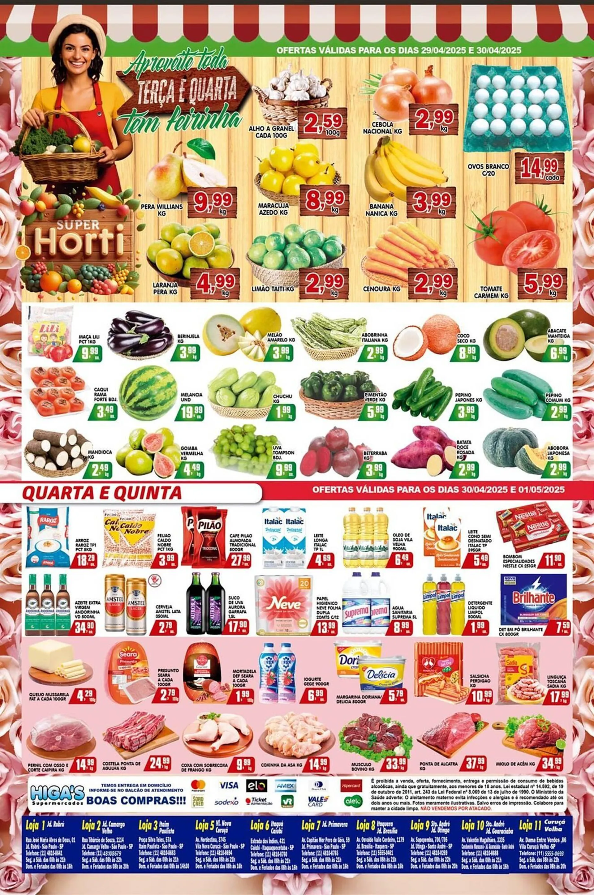 Encarte de Catálogo Higa's Supermercado 30 de abril até 6 de maio 2025 - Pagina 3