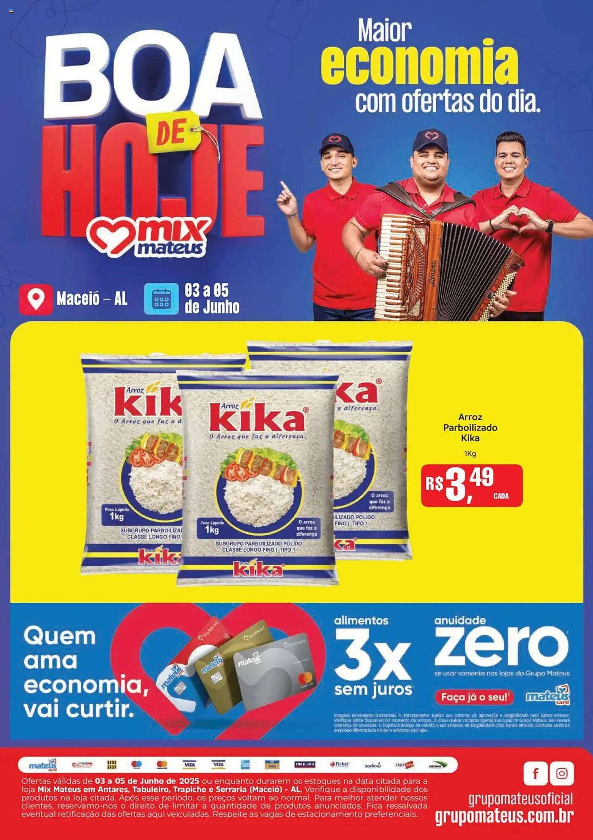 Encarte de Catálogo Supermercados Mateus 3 de junho até 5 de junho 2025 - Pagina 1