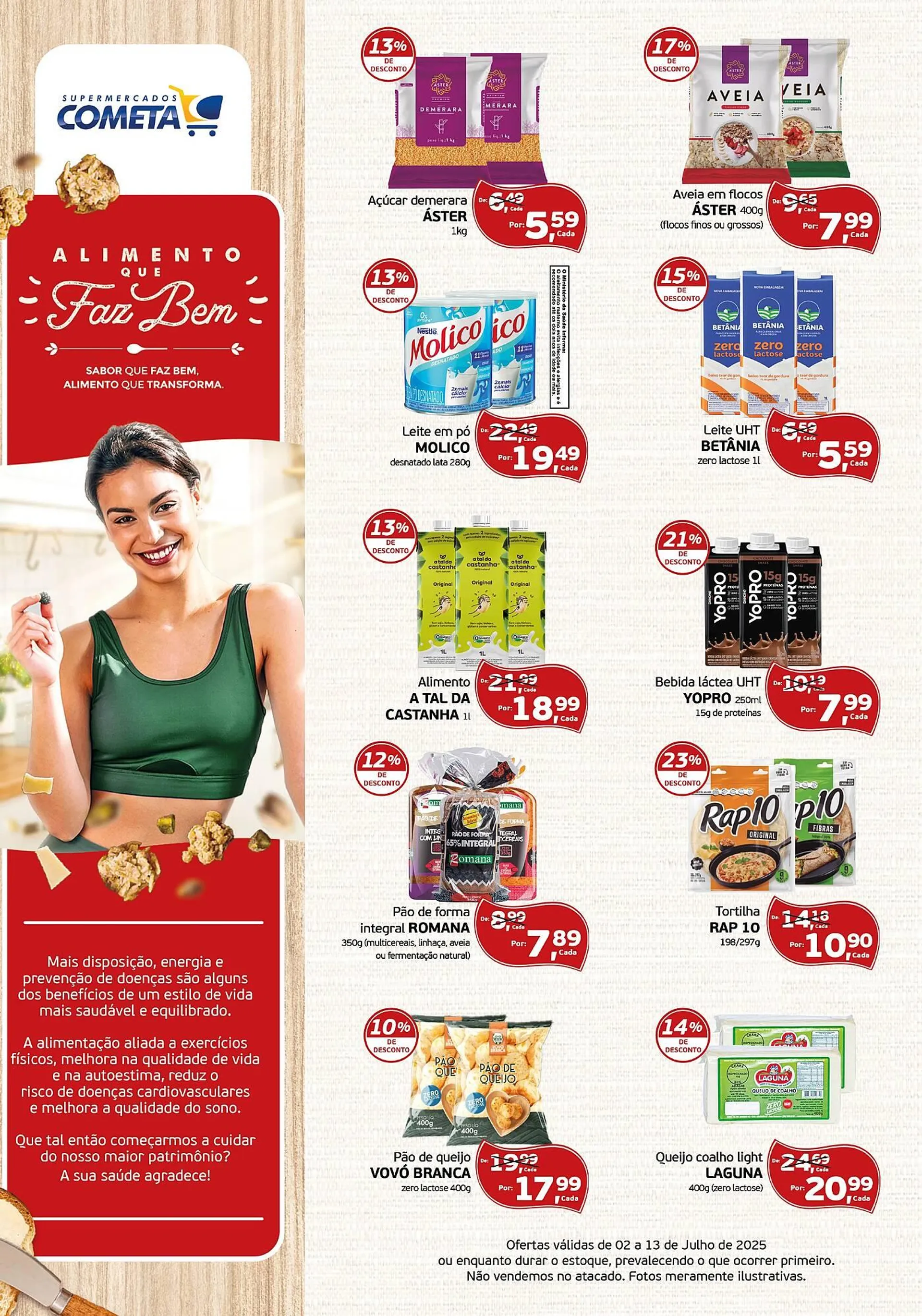Encarte de Catálogo Cometa Supermercados 2 de julho até 13 de julho 2025 - Pagina 1