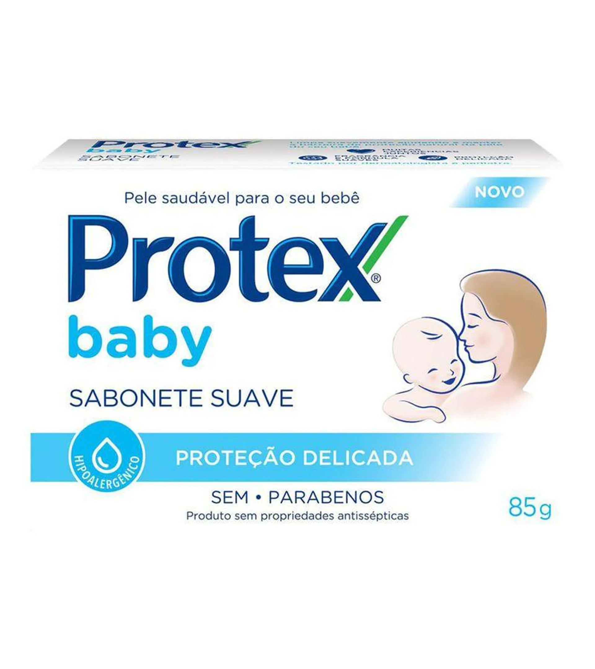 Sabonete Barra Suave Protex Baby Protecao Delicada 85g