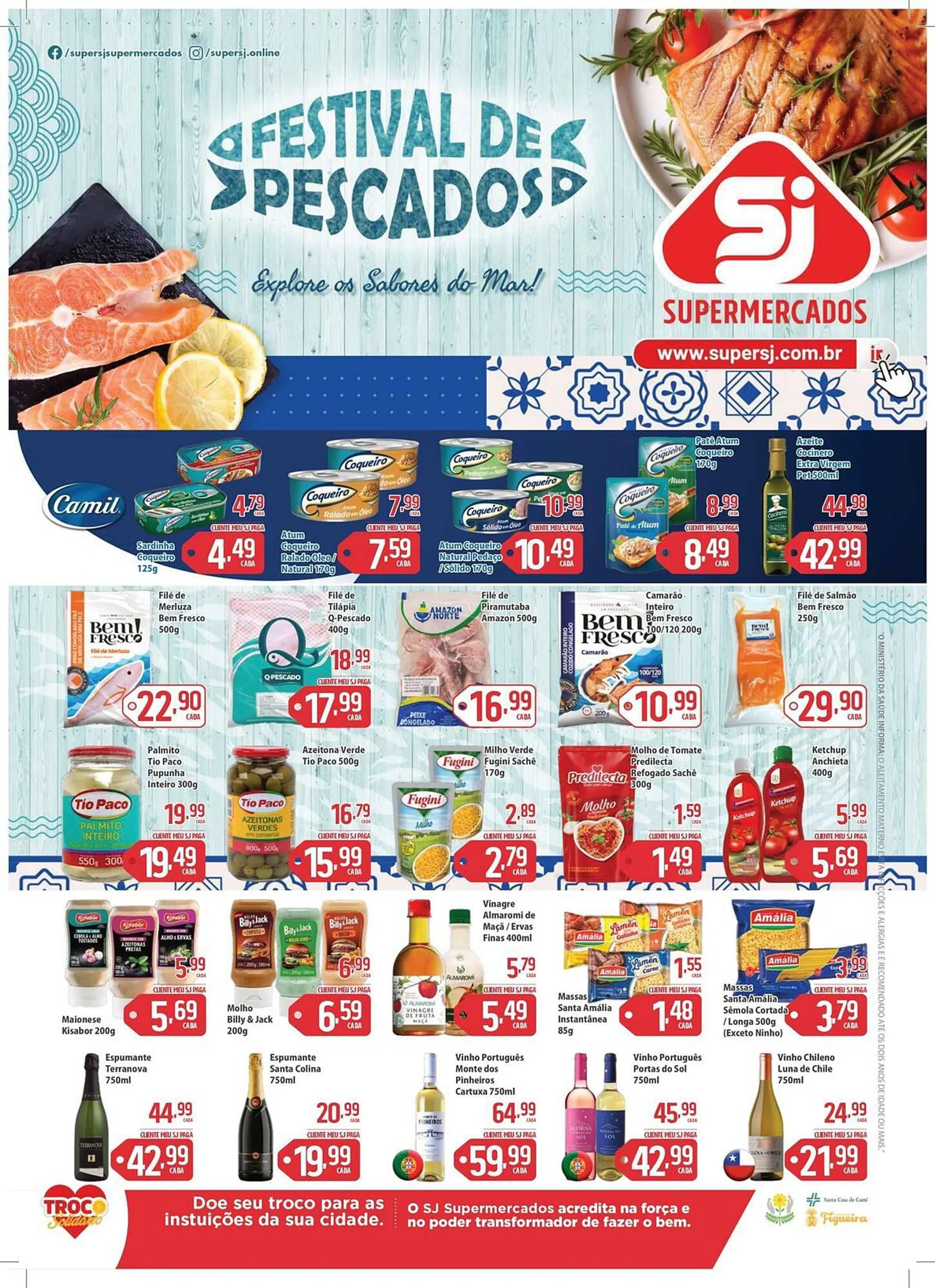 Encarte de Catálogo Sj Supermercados 16 de fevereiro até 28 de fevereiro 2024 - Pagina 