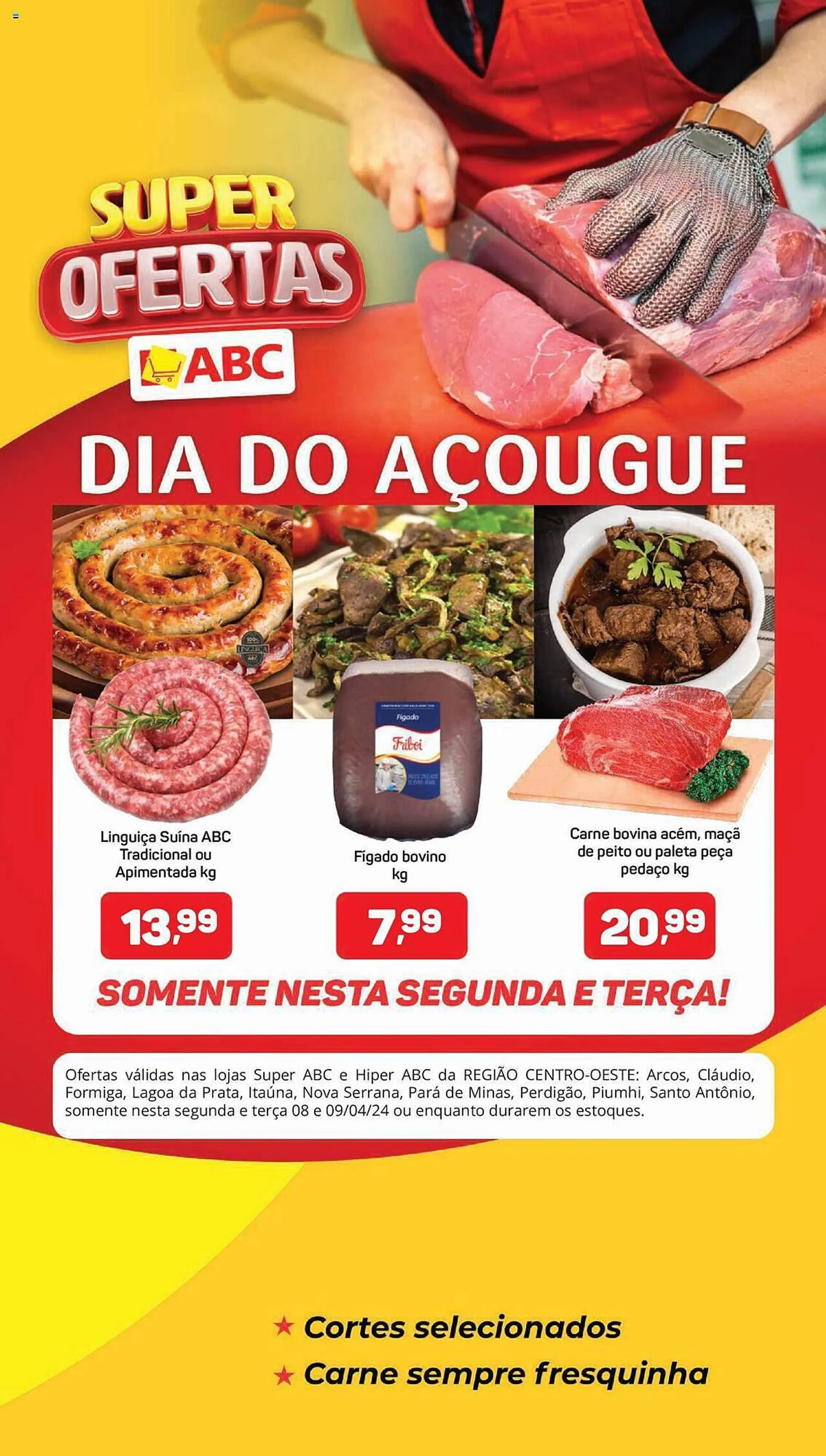 Encarte de Catálogo Supermercados ABC 8 de abril até 9 de abril 2024 - Pagina 1