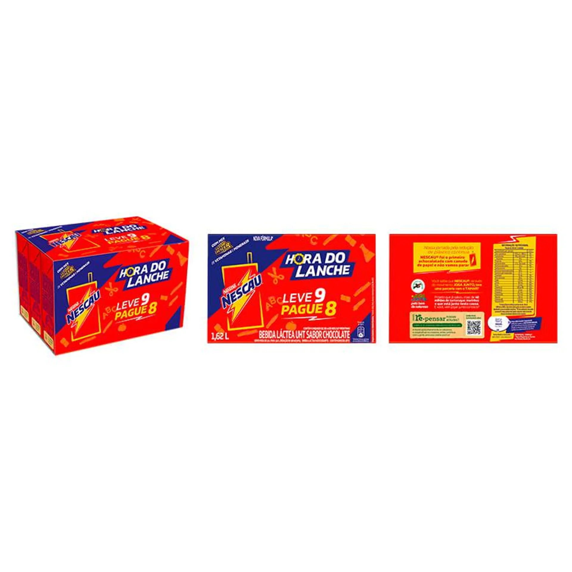 Bebida Láctea Nescau Chocolate Lv 9 Pg 8 com 1.620ml