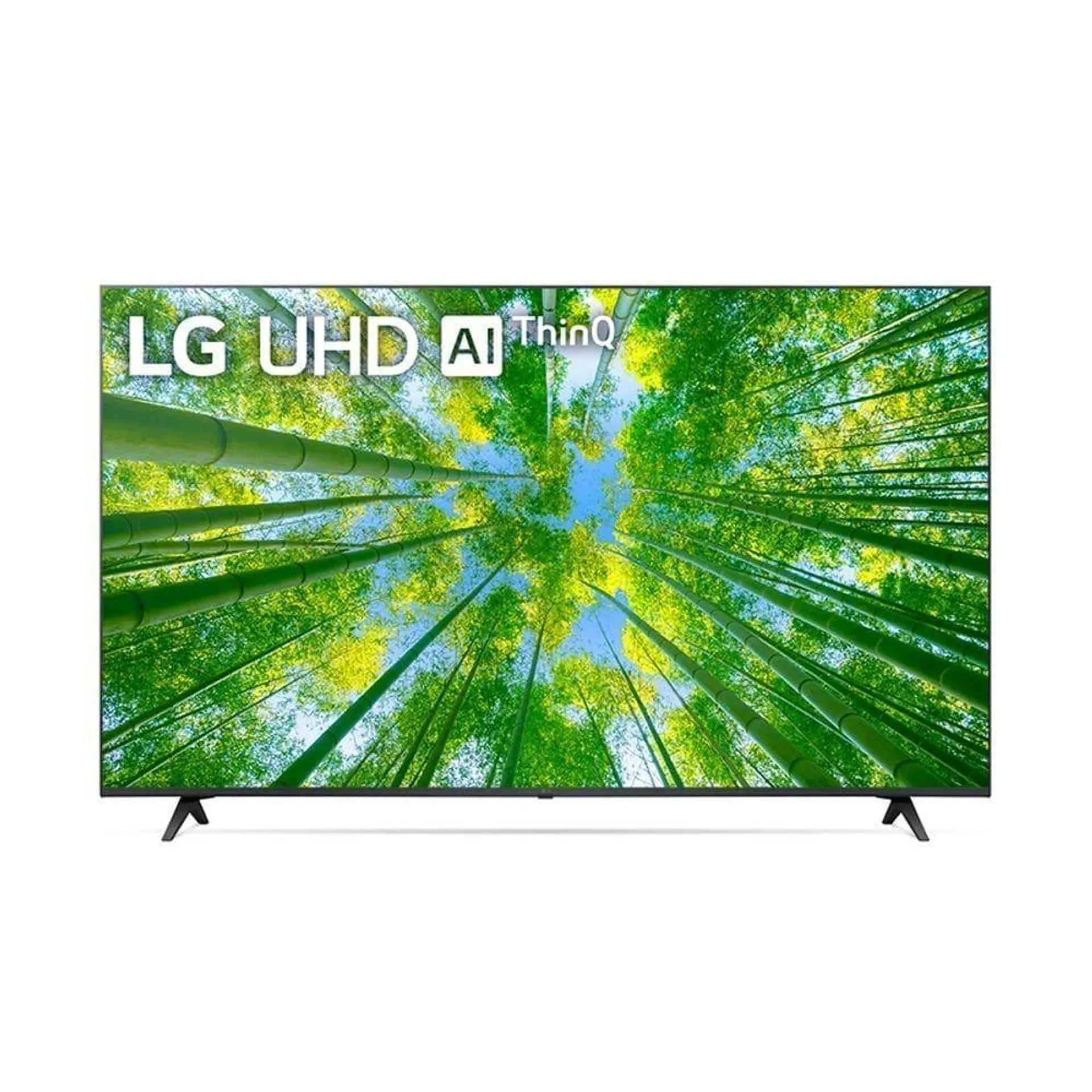 Smart TV LG 60`` 4K UHD WiFi Bluetooth HDR Inteligência Artificial ThinQ Smart Magic Google Alexa 60UQ8050PSB 2022