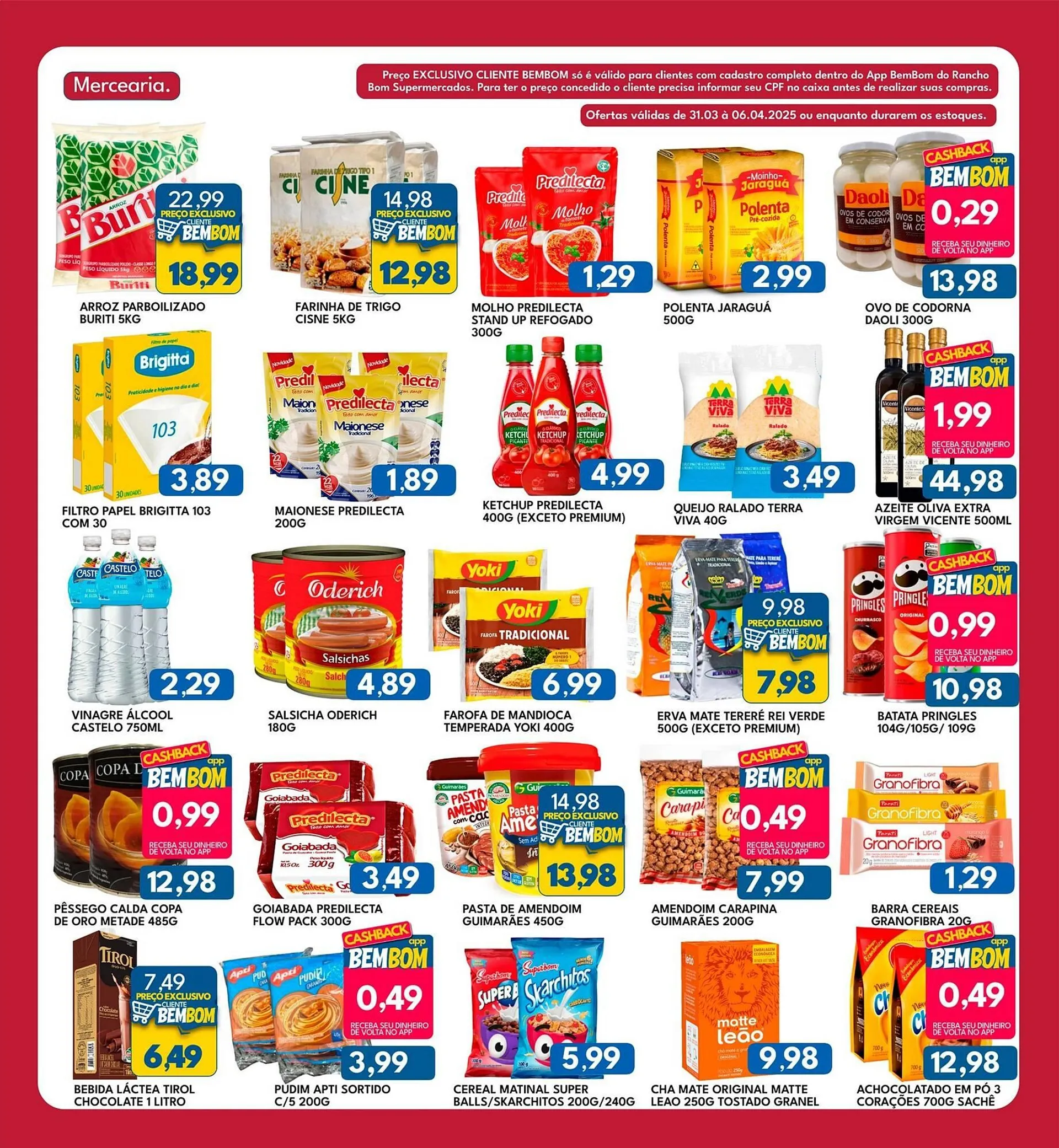 Encarte de Catálogo Rancho Bom Supermercados 31 de março até 6 de abril 2025 - Pagina 2