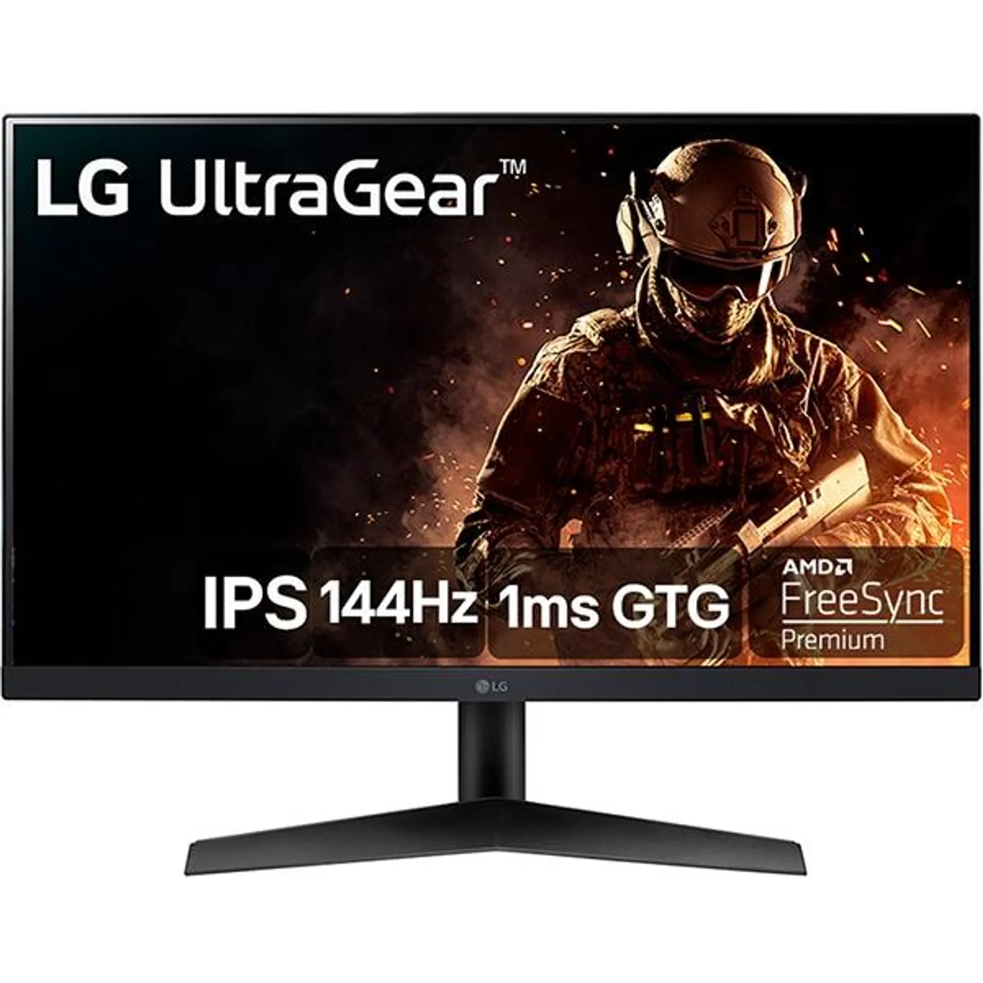 Monitor Gamer LG UltraGear 24", Tela LED IPS Full HD com Taxa de atualização de 144Hz, Tempo de Resposta de 1ms, Conexões HDMI e DisplayPort - 24GN60R-B - CX 1 UN