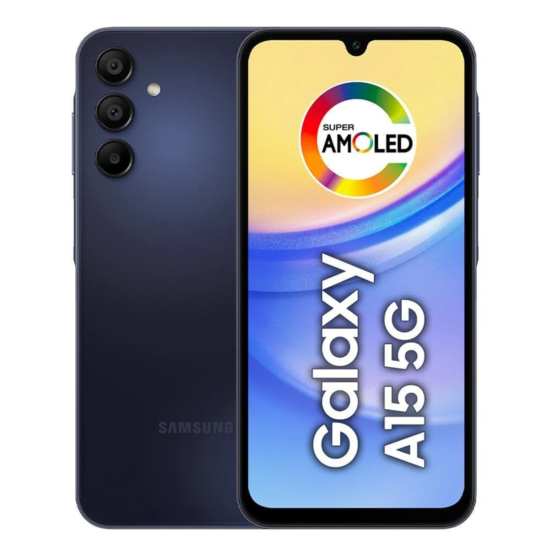 Smartphone Samsung Galaxy A15 5G Azul Escuro 256GB, 8GB RAM, Processador Octa-Core, Câmera Tripla Traseira, Tela Super Amoled de 6.5" 90Hz