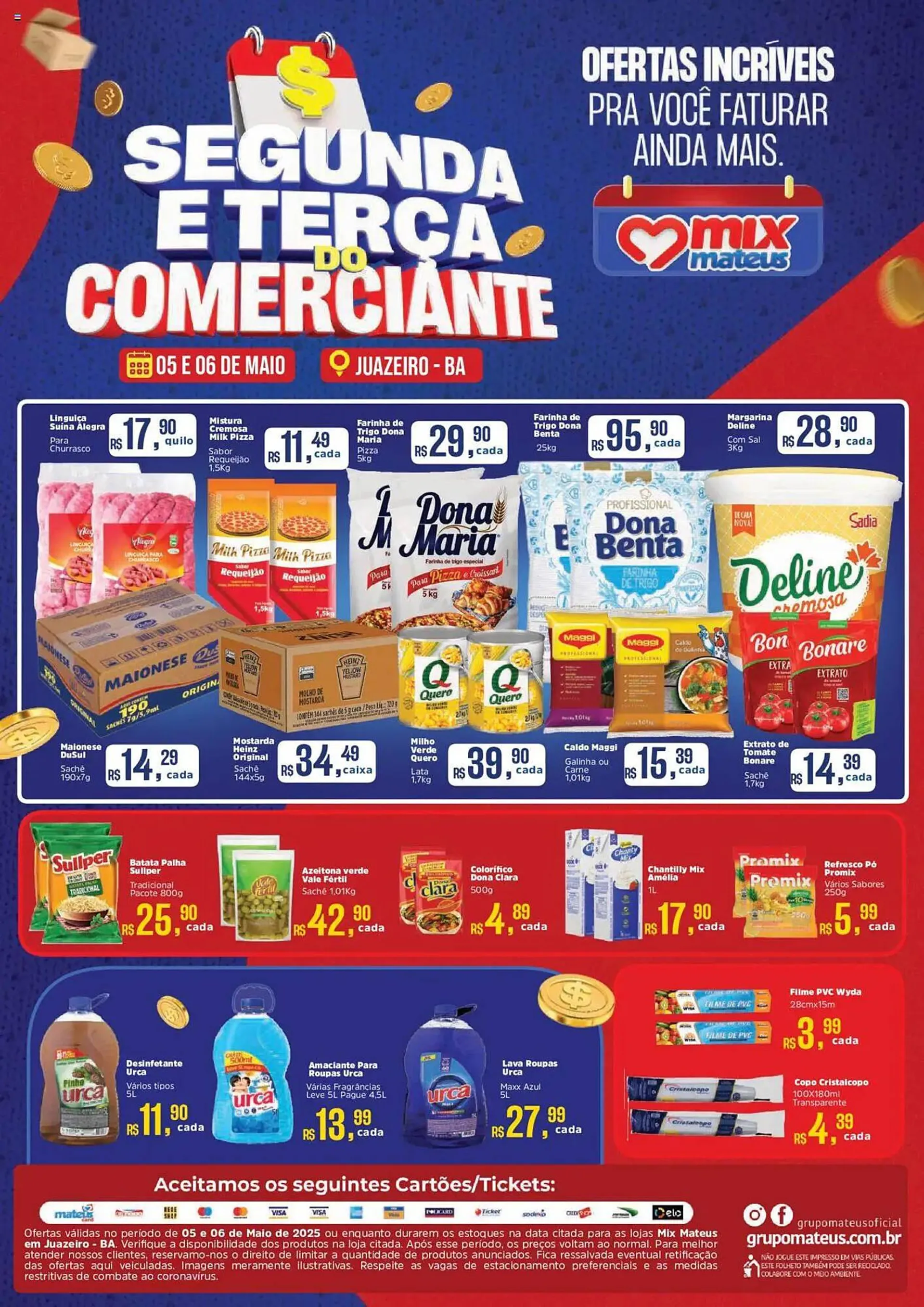 Encarte de Catálogo Supermercados Mateus 5 de maio até 6 de maio 2025 - Pagina 1