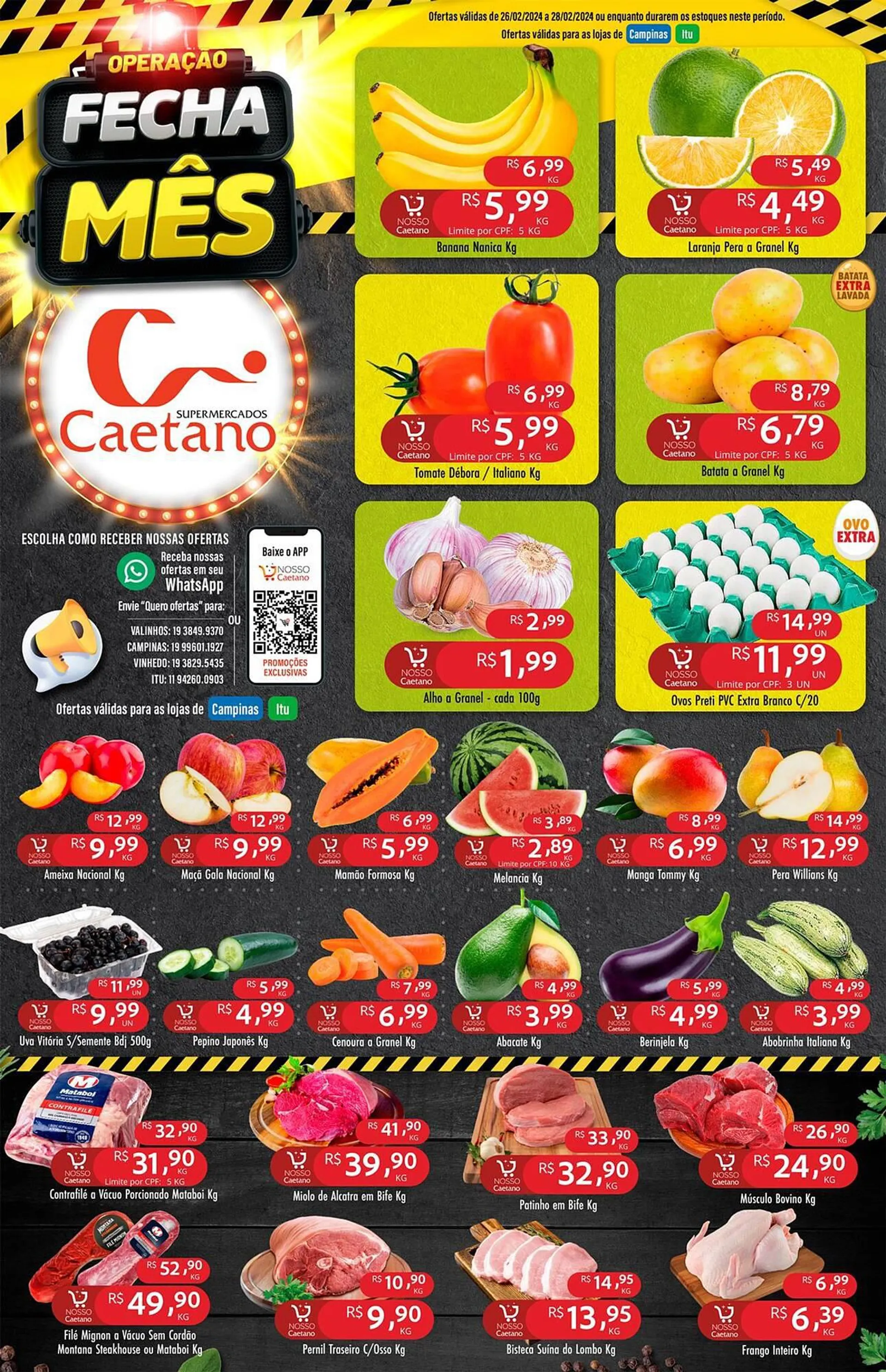 Encarte de Catálogo Supermercados Caetano 26 de fevereiro até 28 de fevereiro 2024 - Pagina 