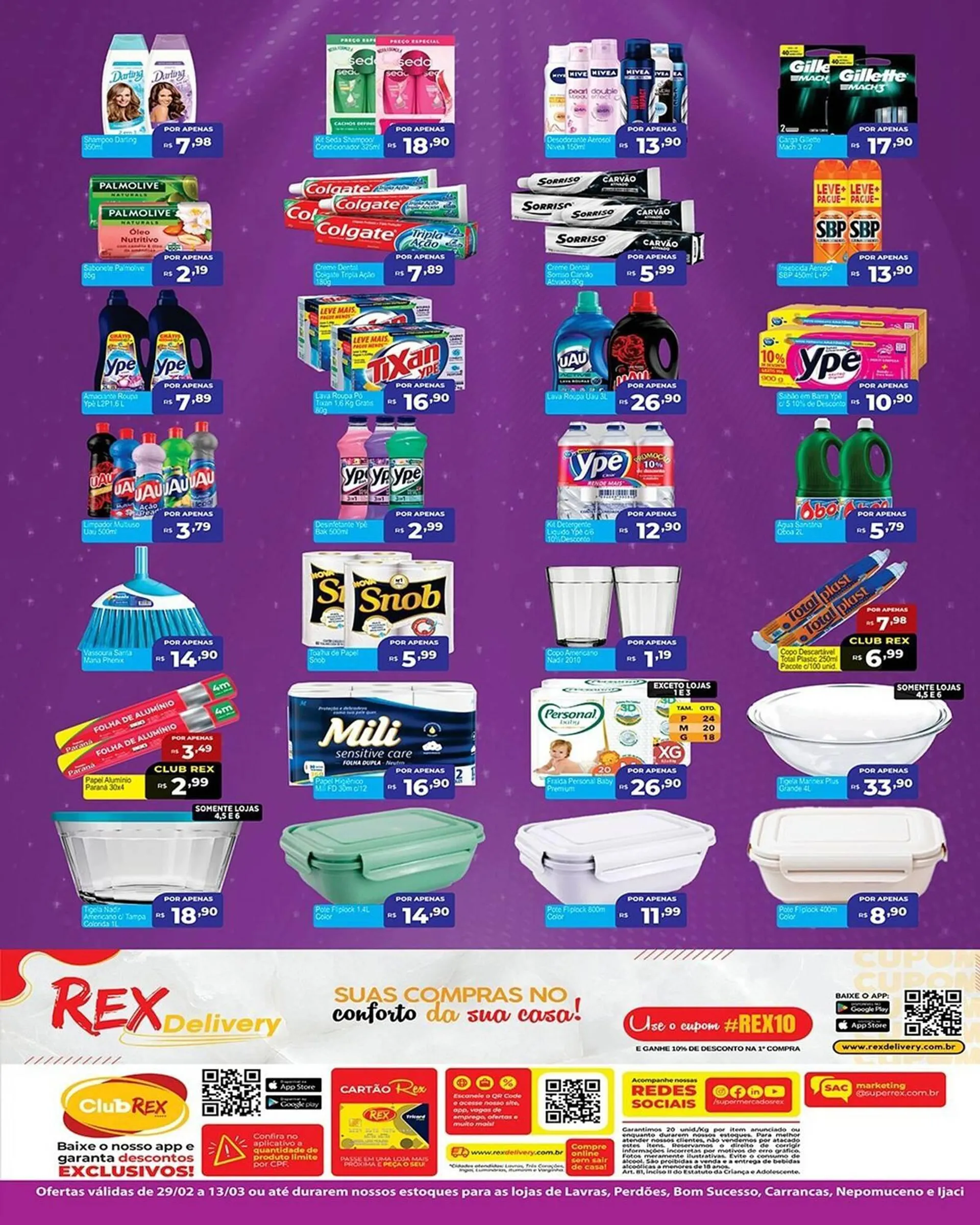 Encarte de Catálogo Supermercados Rex 29 de fevereiro até 13 de março 2024 - Pagina 